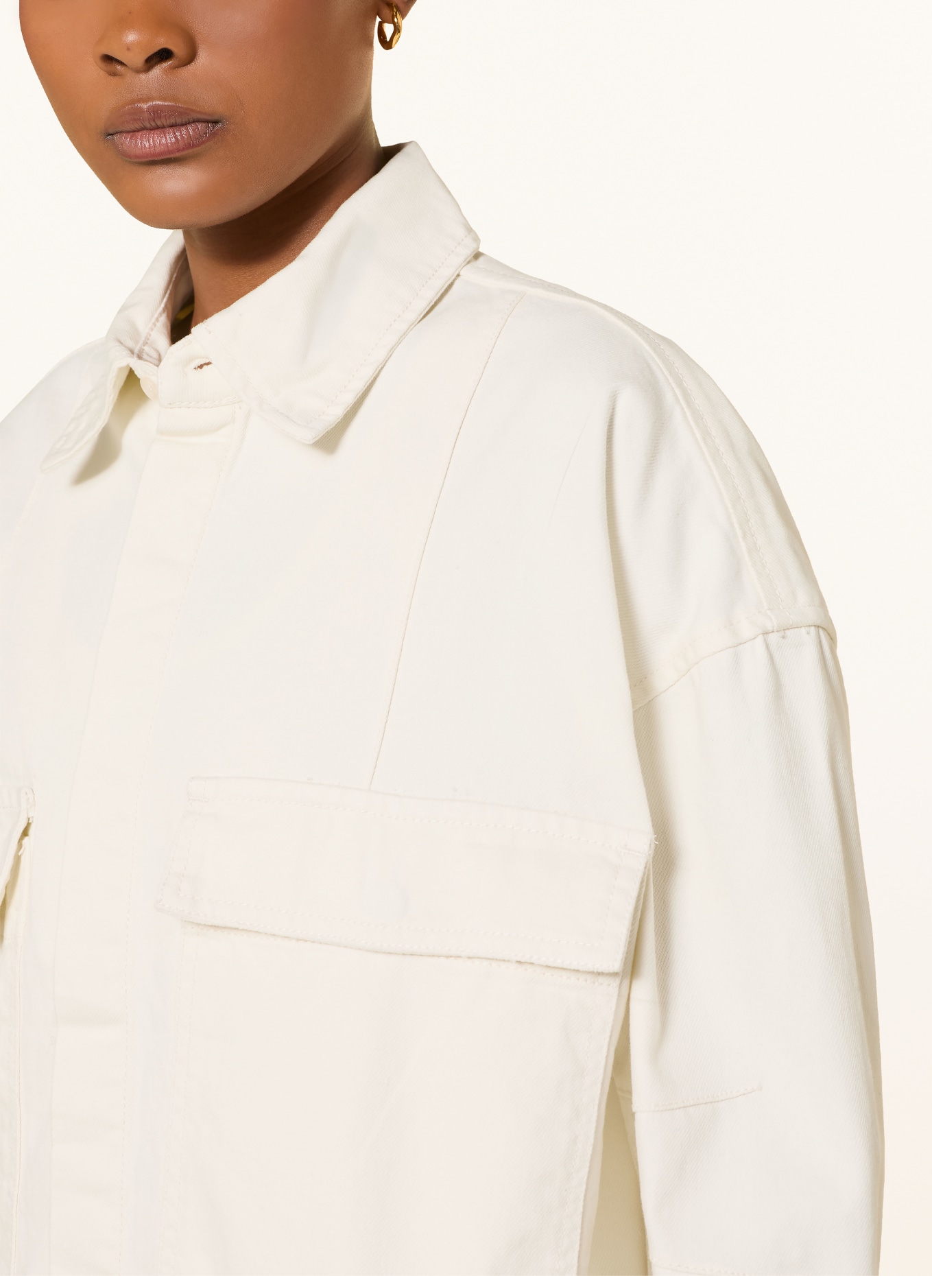 WRSTBHVR Jeansbluse BETS: CREME
