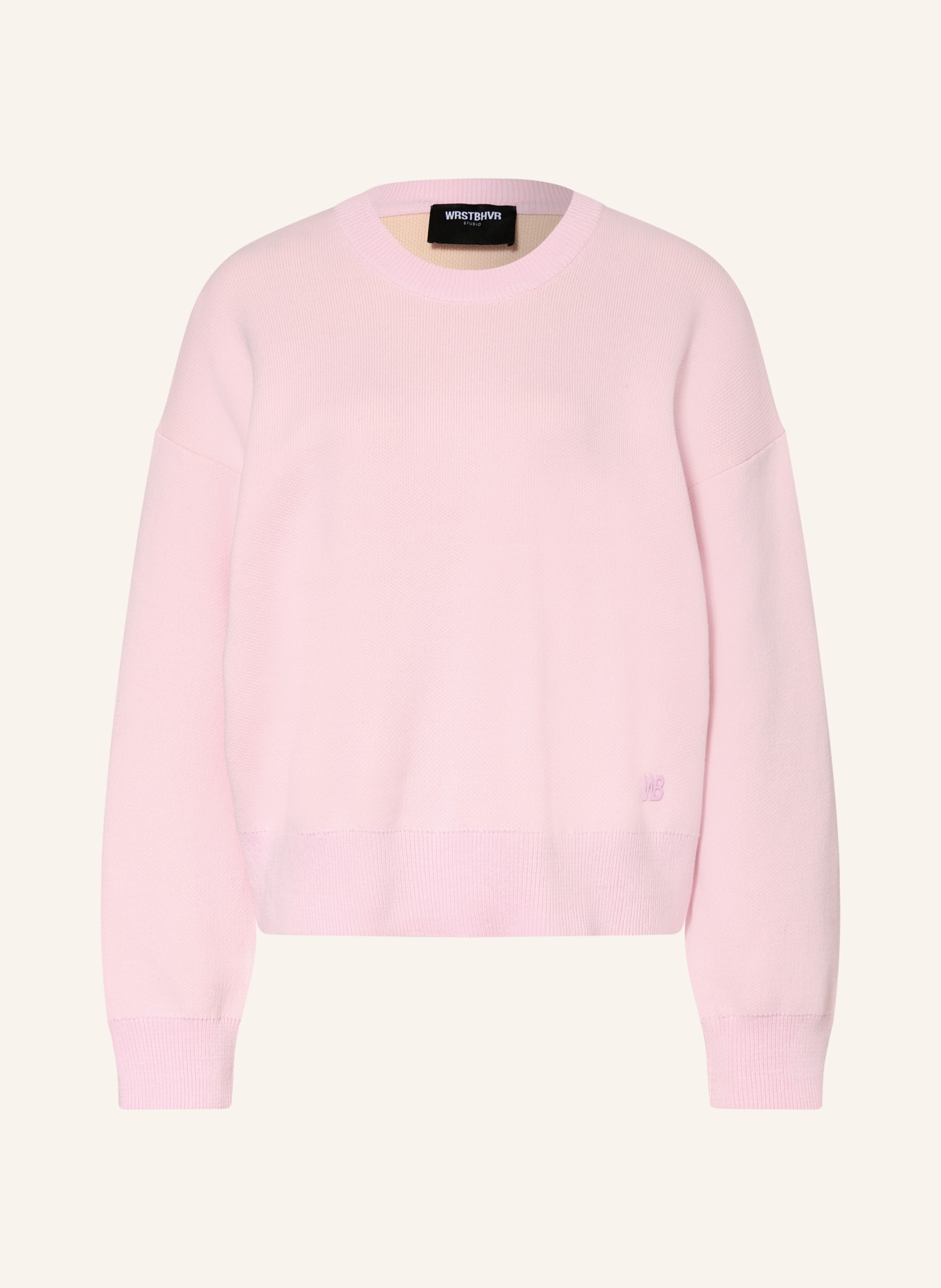 WRSTBHVR Pullover GARM: ROSA / HELLGELB