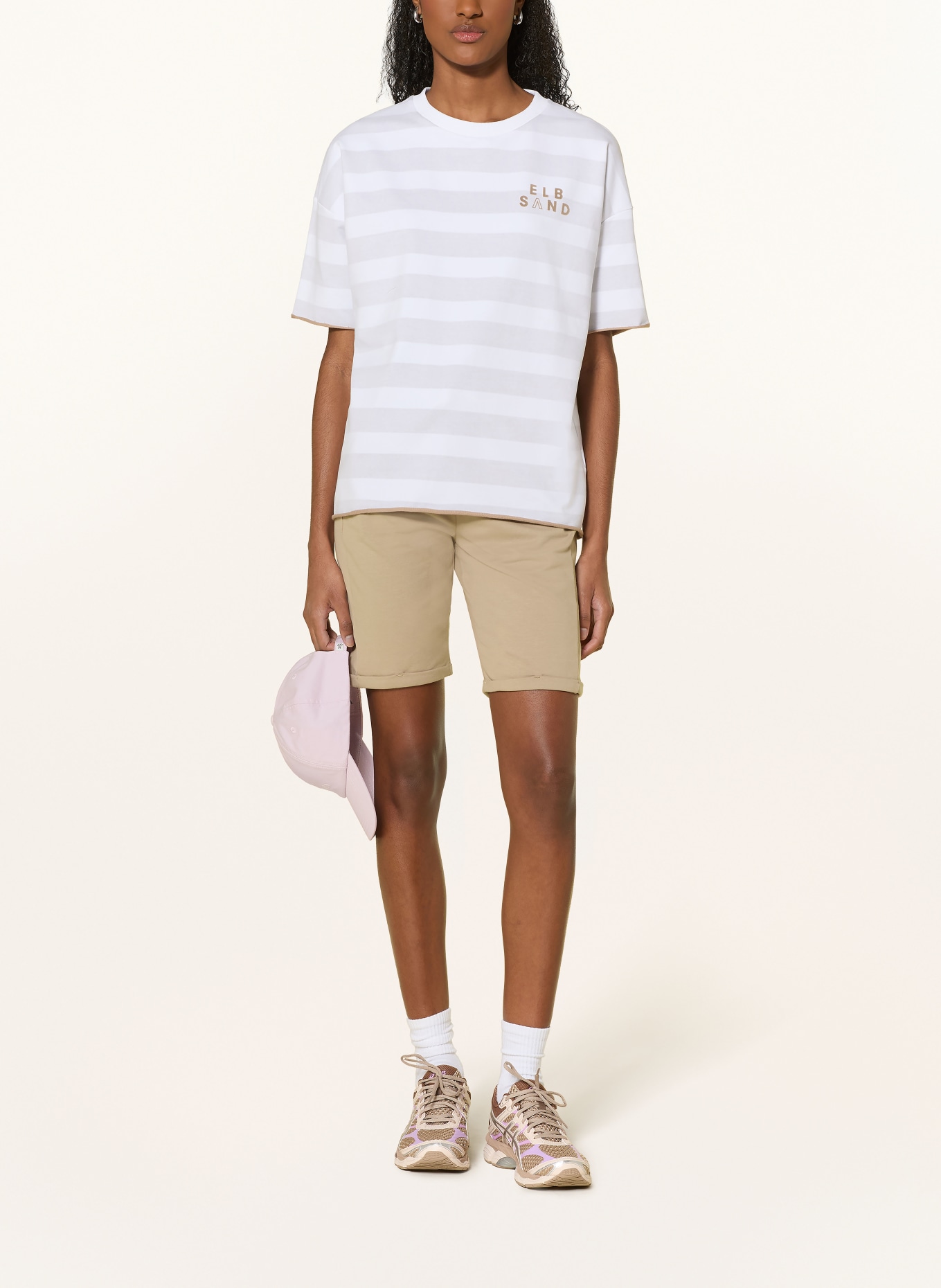 ELBSAND Sweat shorts BRINJANA: CAMEL