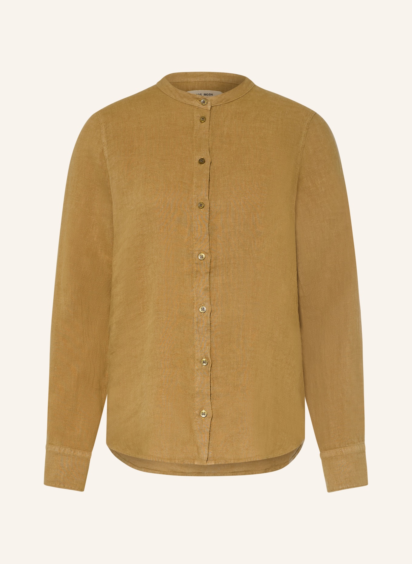 MOS MOSH MMARTINA Linen Blouse: KHAKI