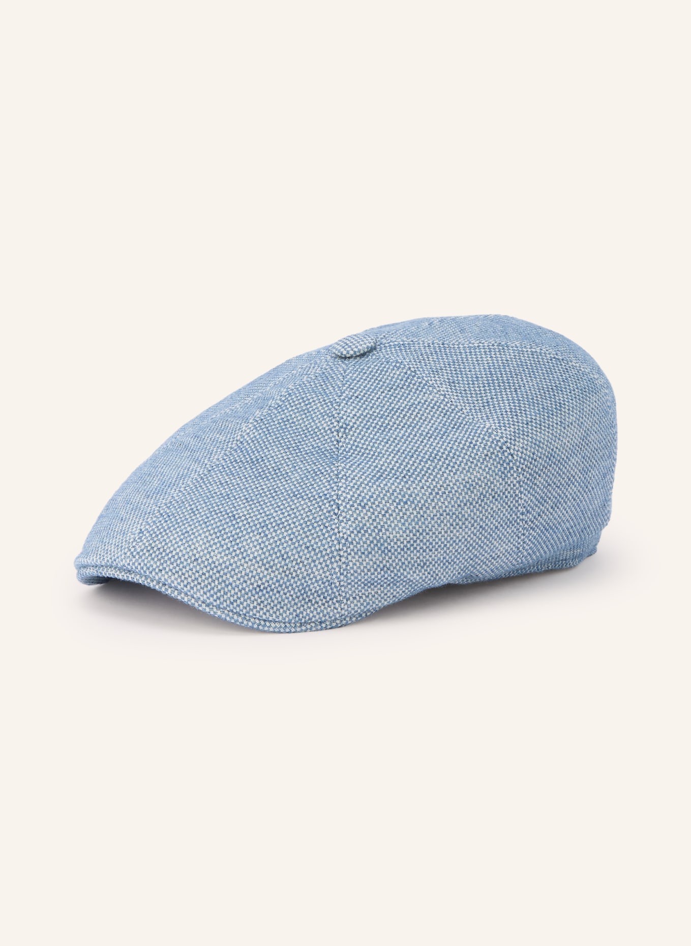 STETSON Casquette plate: BLEU / ÉCRU