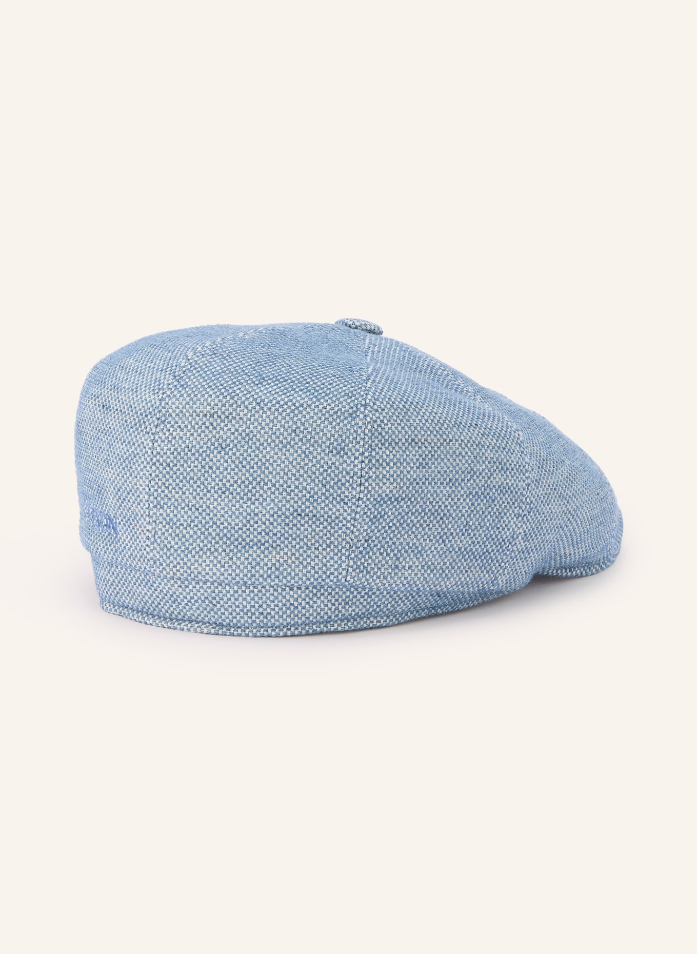 STETSON Casquette plate: BLEU / ÉCRU