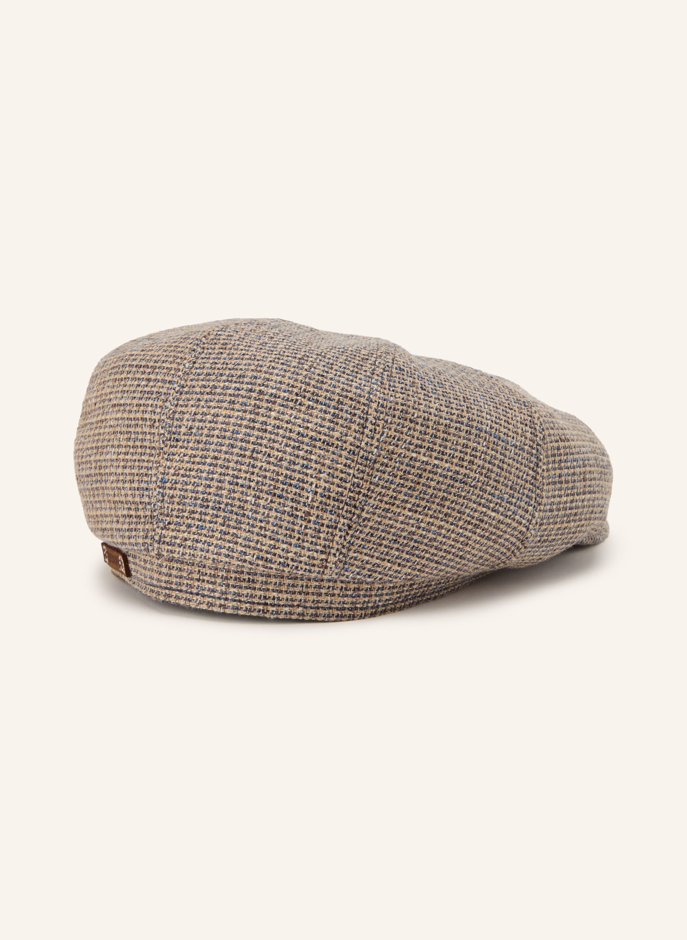 STETSON Schiebermütze HATTERAS: BEIGE / BLAU