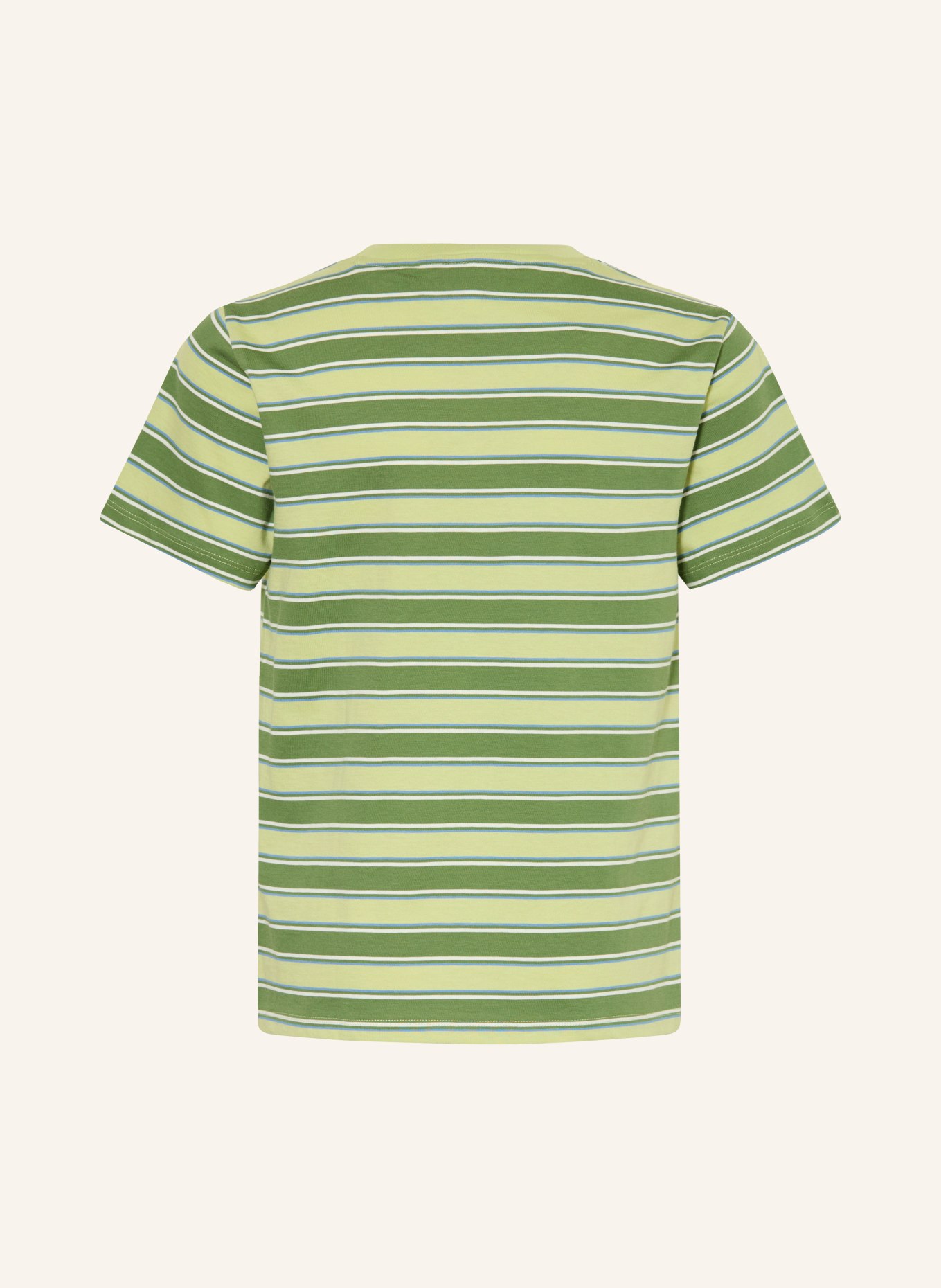 LACOSTE T-Shirt: HELLGRÜN / GRÜN / WEISS