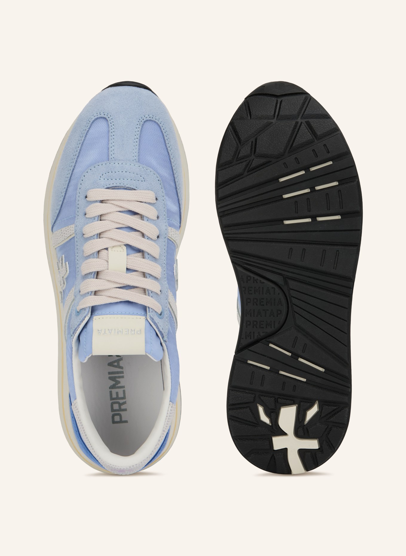 PREMIATA Sneaker  BETHCOIN: LIGHT BLUE / CREAM