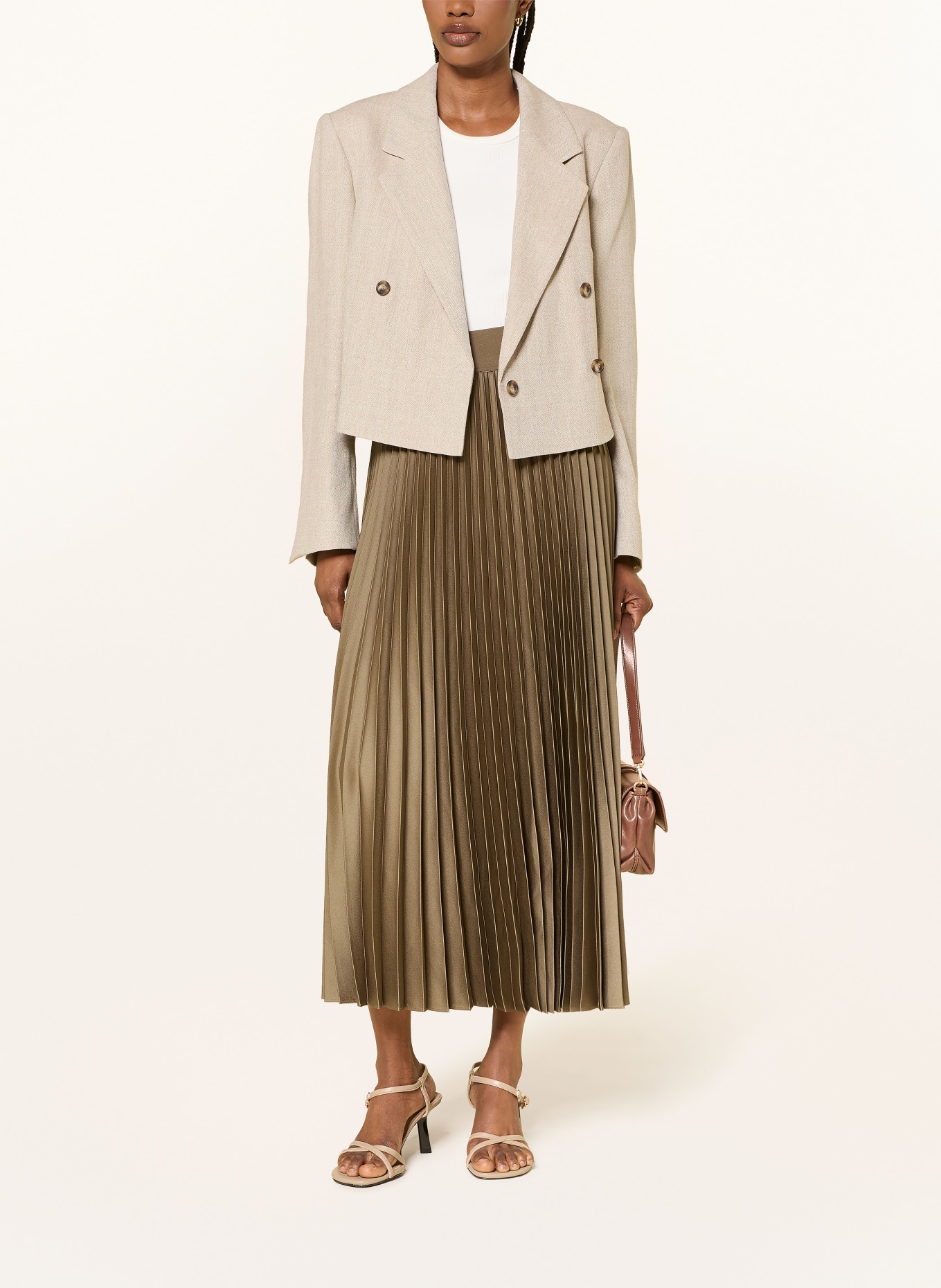 REISS Jupe plissée SEREN: VERT