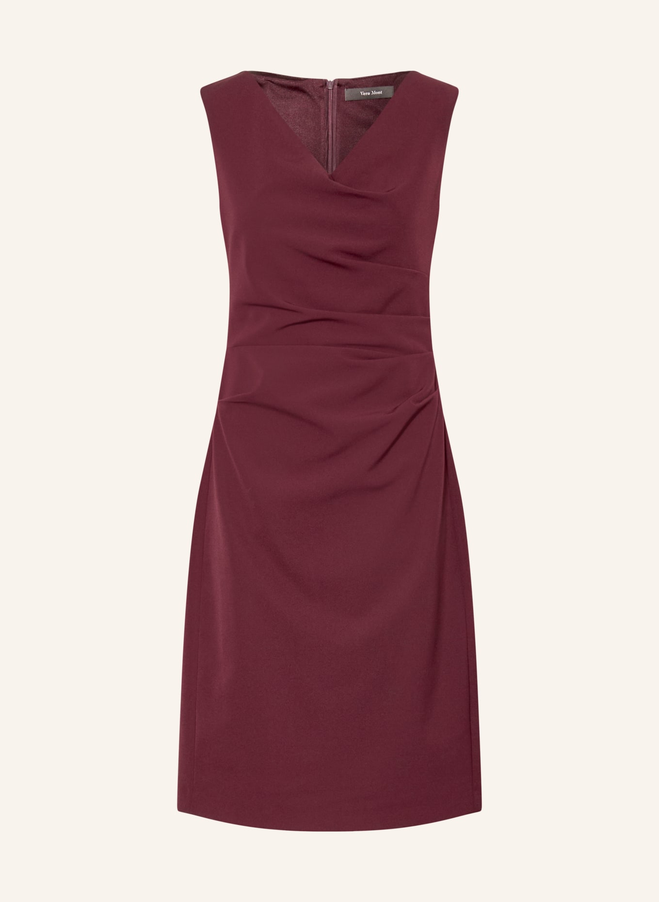 Vera Mont robe fourreau: ROUGE FONCÉ