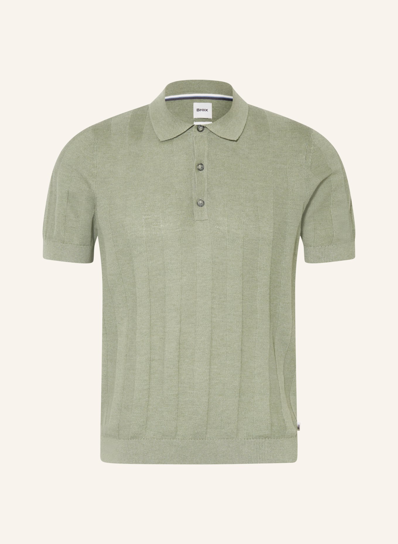 BRAX PASCAL Knit Polo Shirt: GREEN