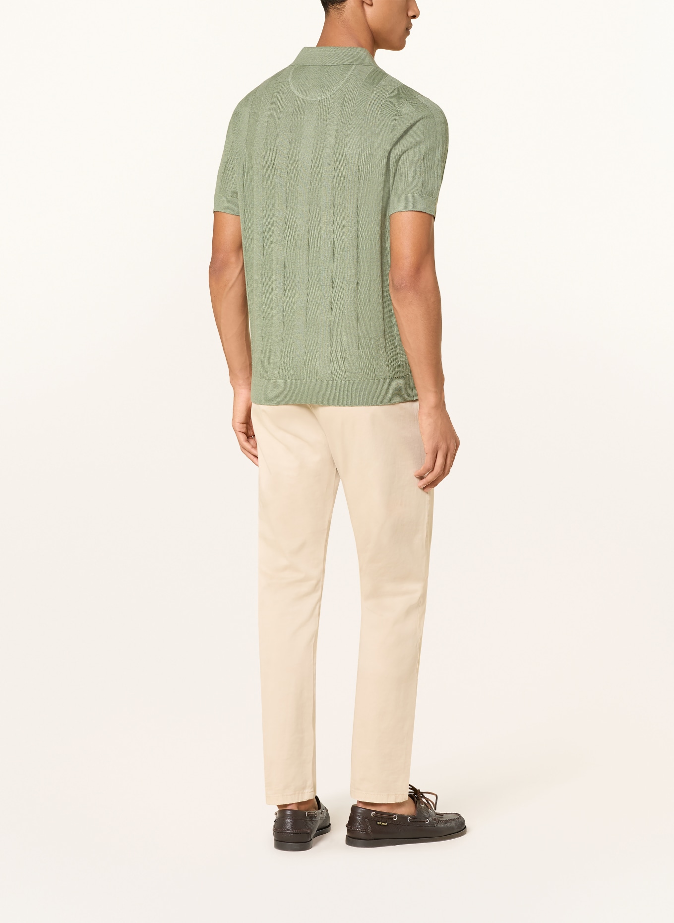 BRAX PASCAL Knit Polo Shirt: GREEN