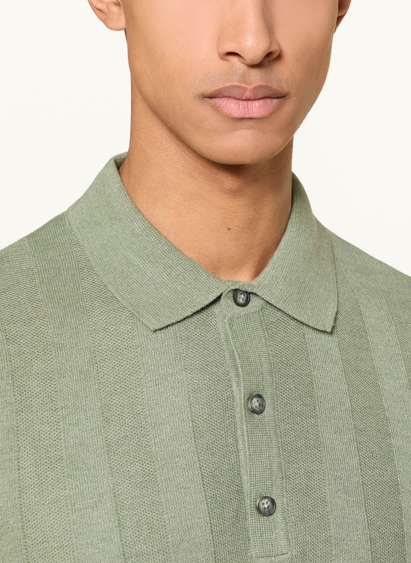 BRAX PASCAL Knit Polo Shirt: GREEN