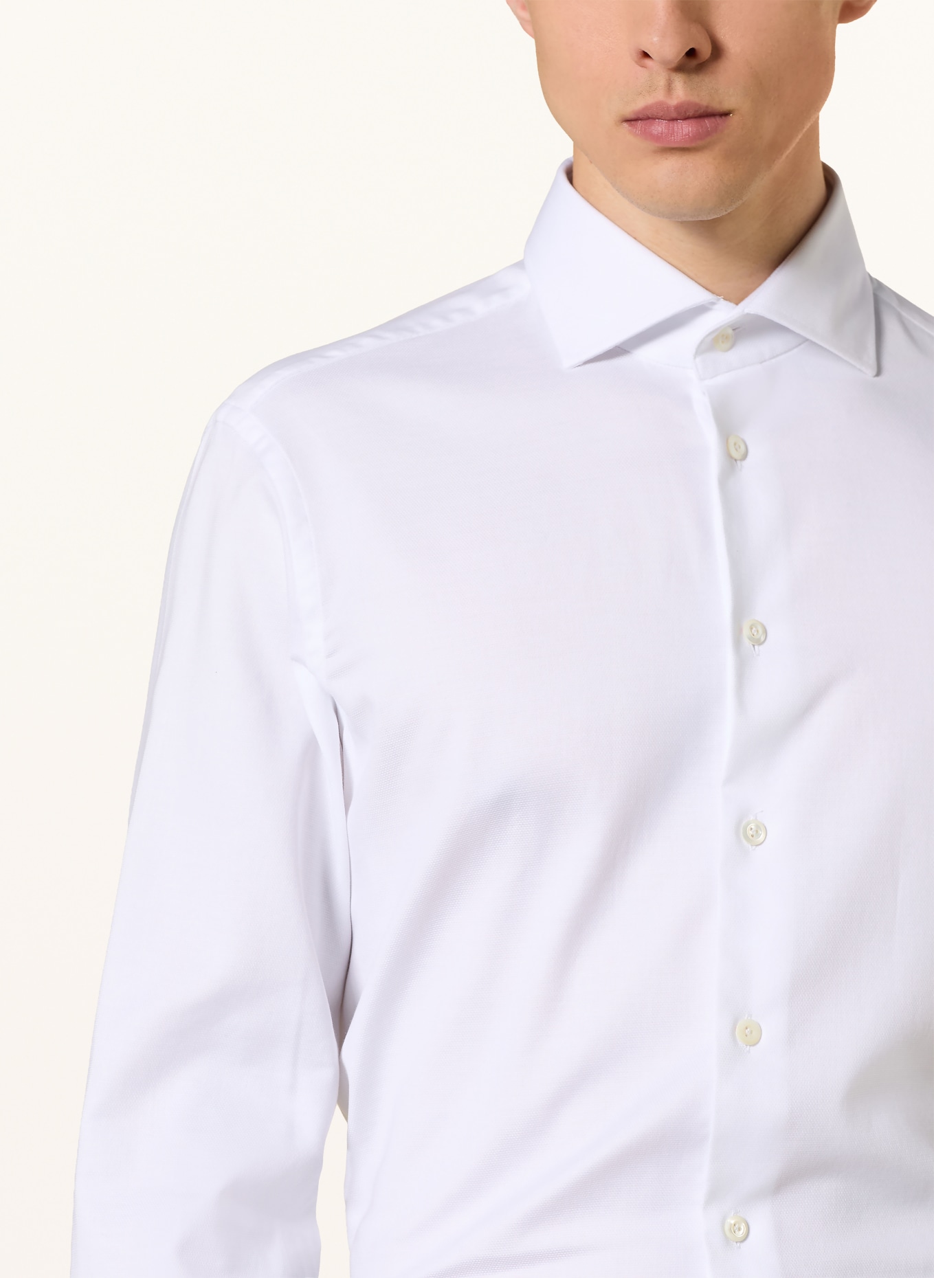 van Laack Overhemd VL-RIVARA-TF Tailor Fit: WIT