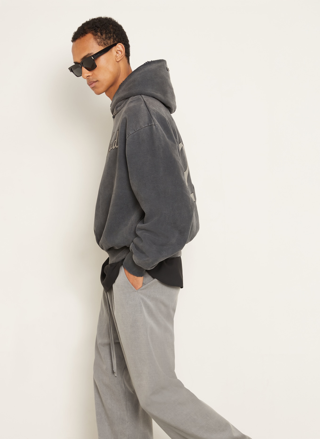 FEAR OF GOD Hoodie: DARK GRAY