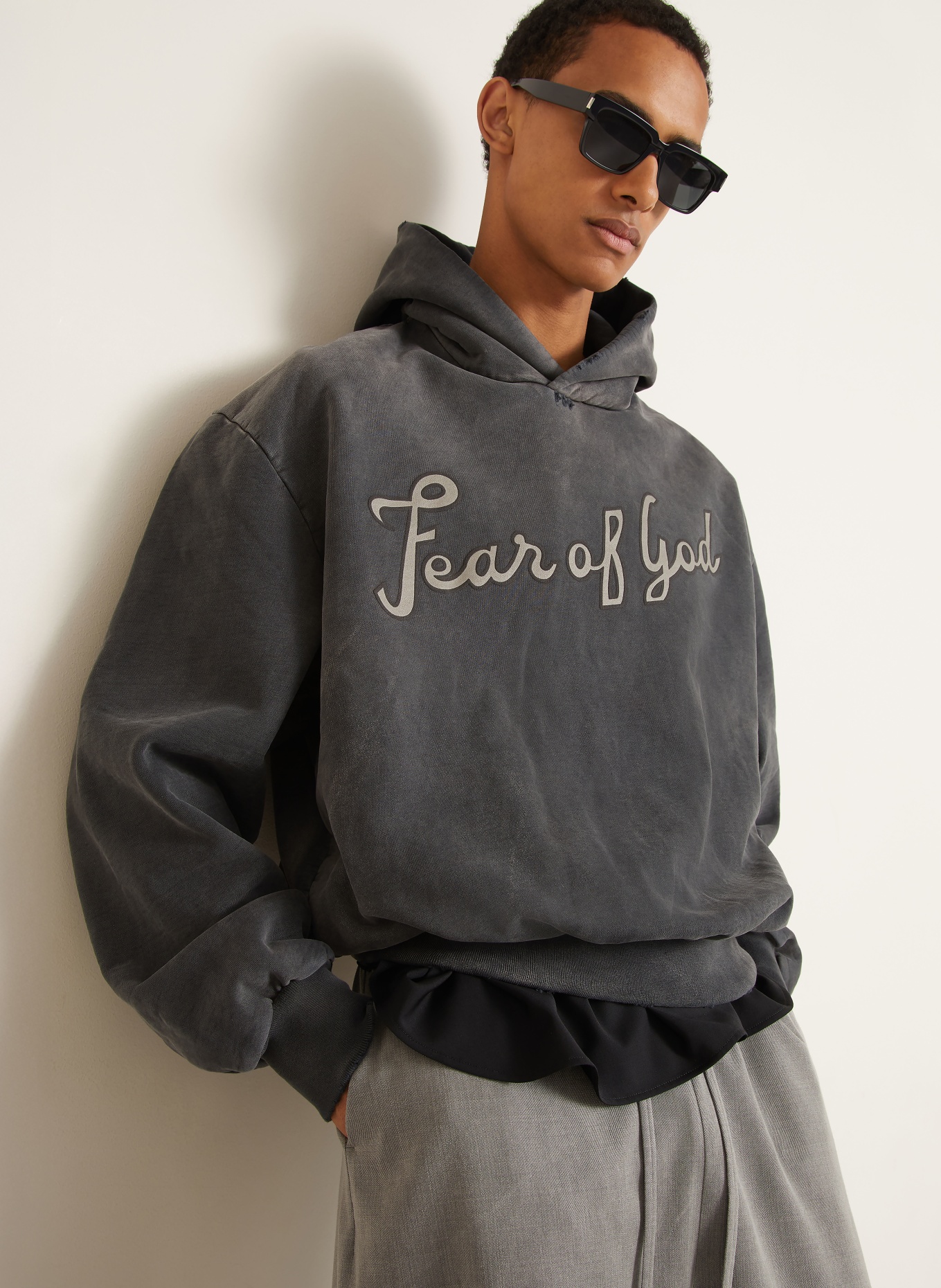 FEAR OF GOD Hoodie: DARK GRAY