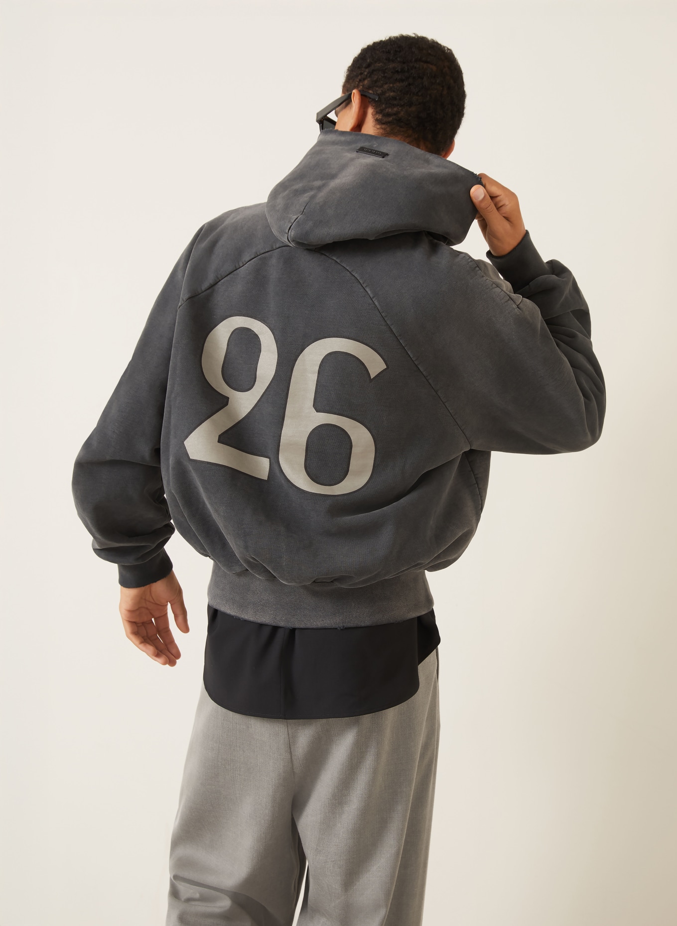 FEAR OF GOD Hoodie: DARK GRAY
