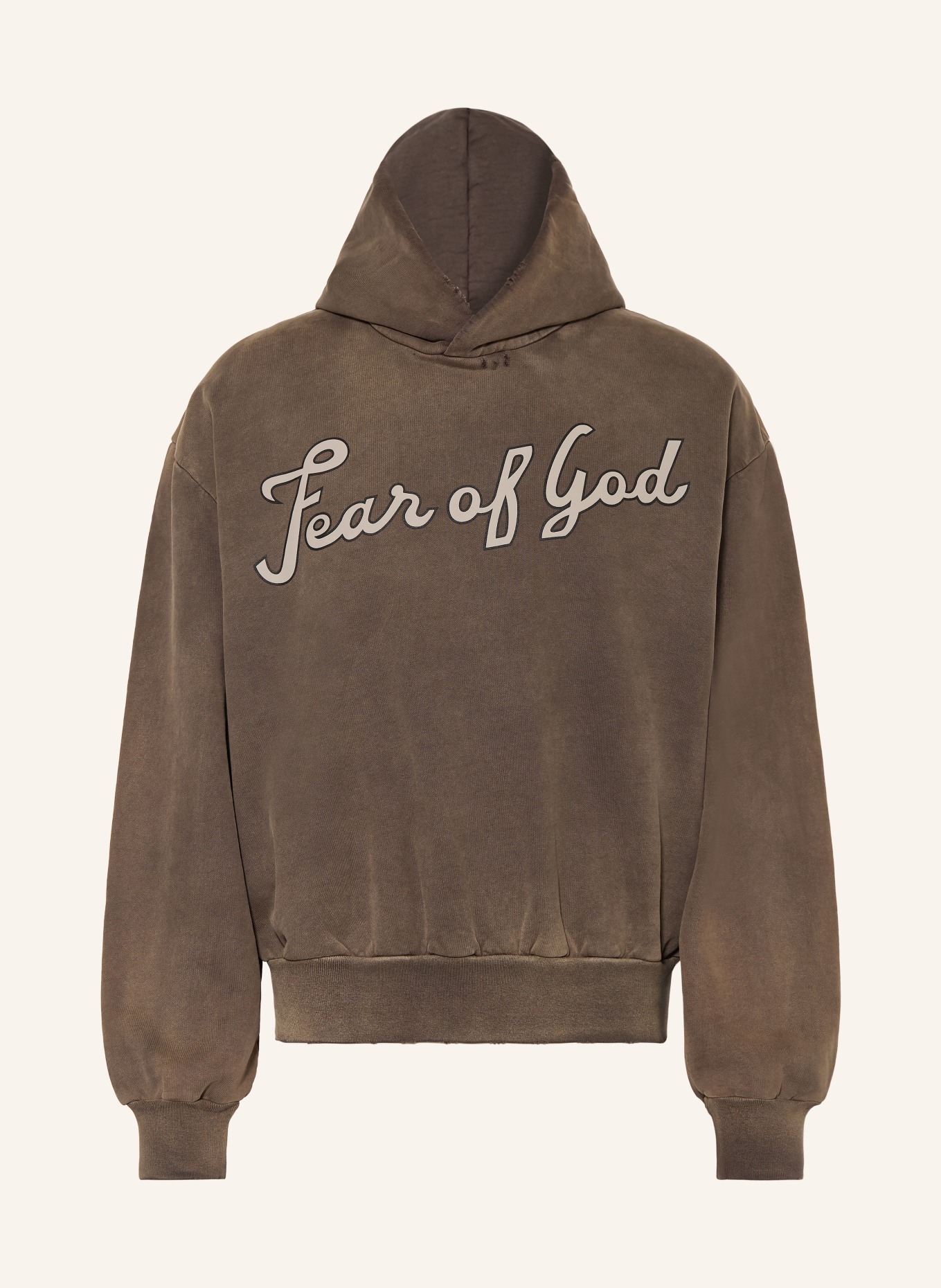 FEAR OF GOD Sweat à capuche: MARRON CLAIR