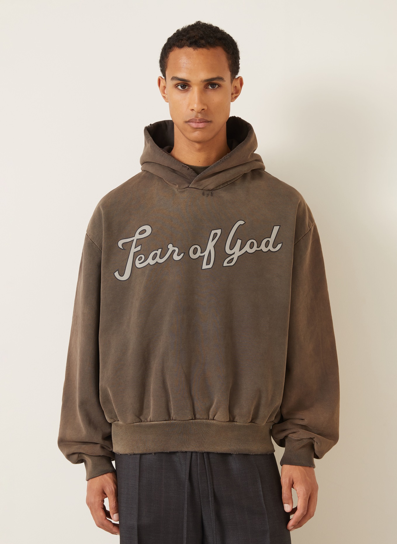 FEAR OF GOD Sweat à capuche: MARRON CLAIR