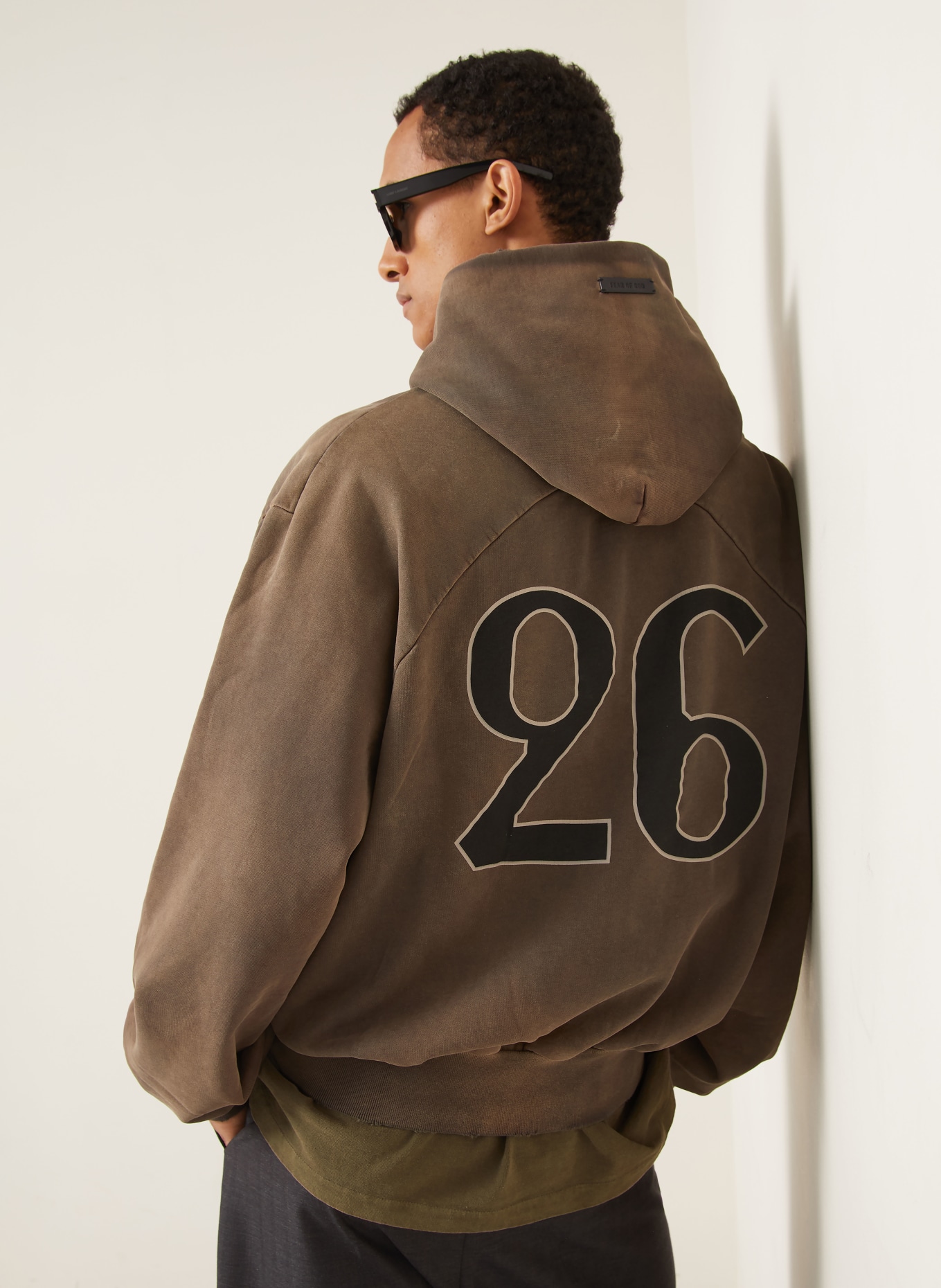 FEAR OF GOD Sweat à capuche: MARRON CLAIR