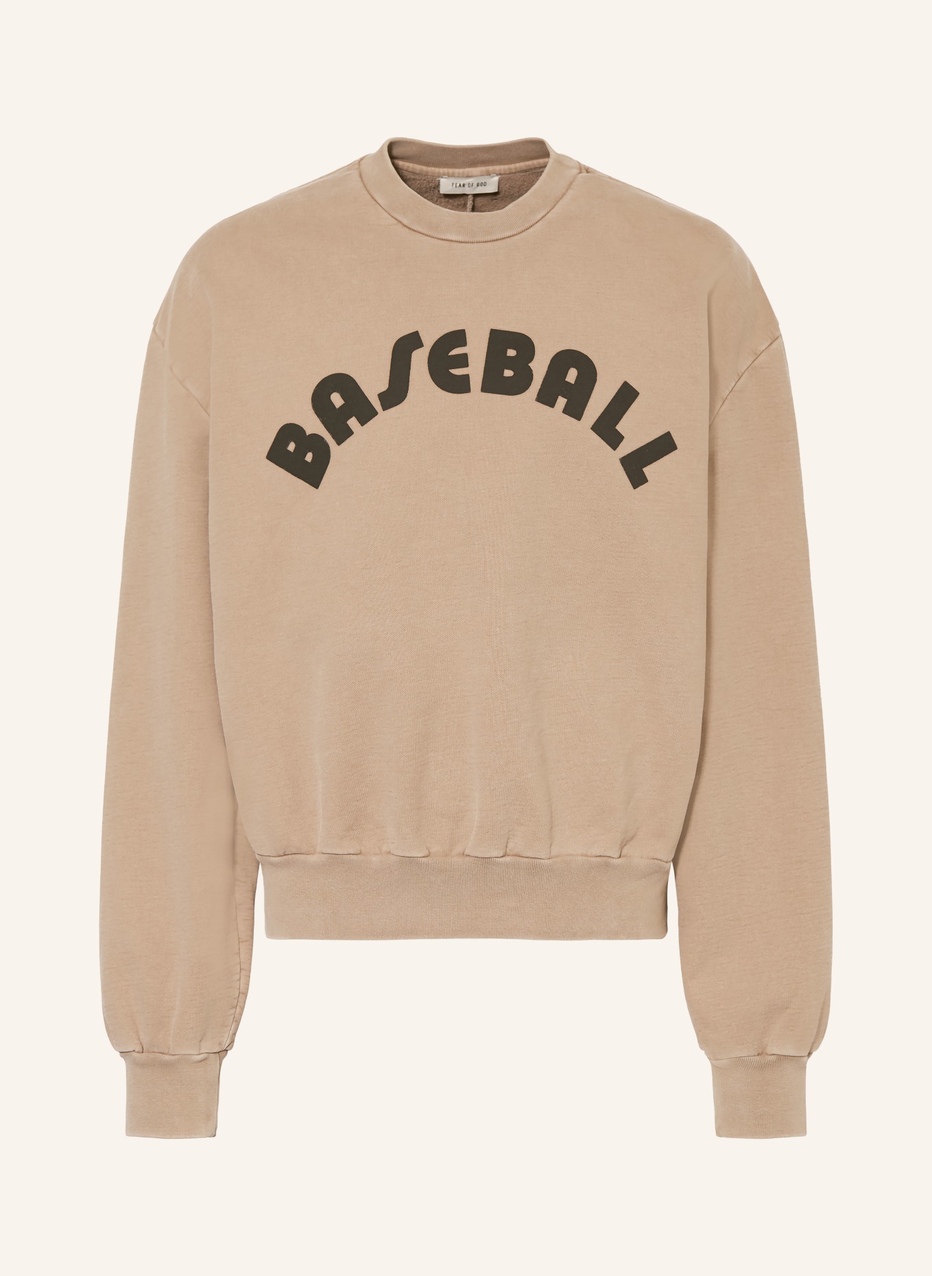 FEAR OF GOD Sweatshirt: BEIGE / BLACK