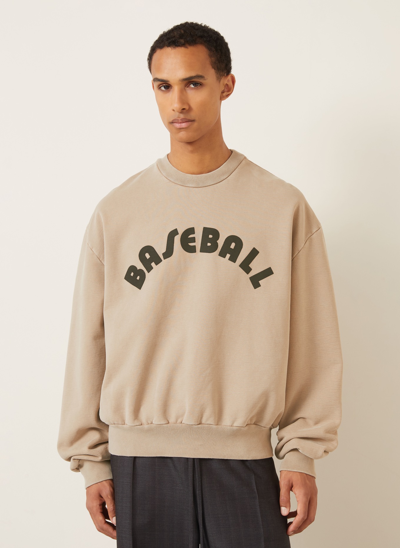 FEAR OF GOD Sweatshirt: BEIGE / BLACK
