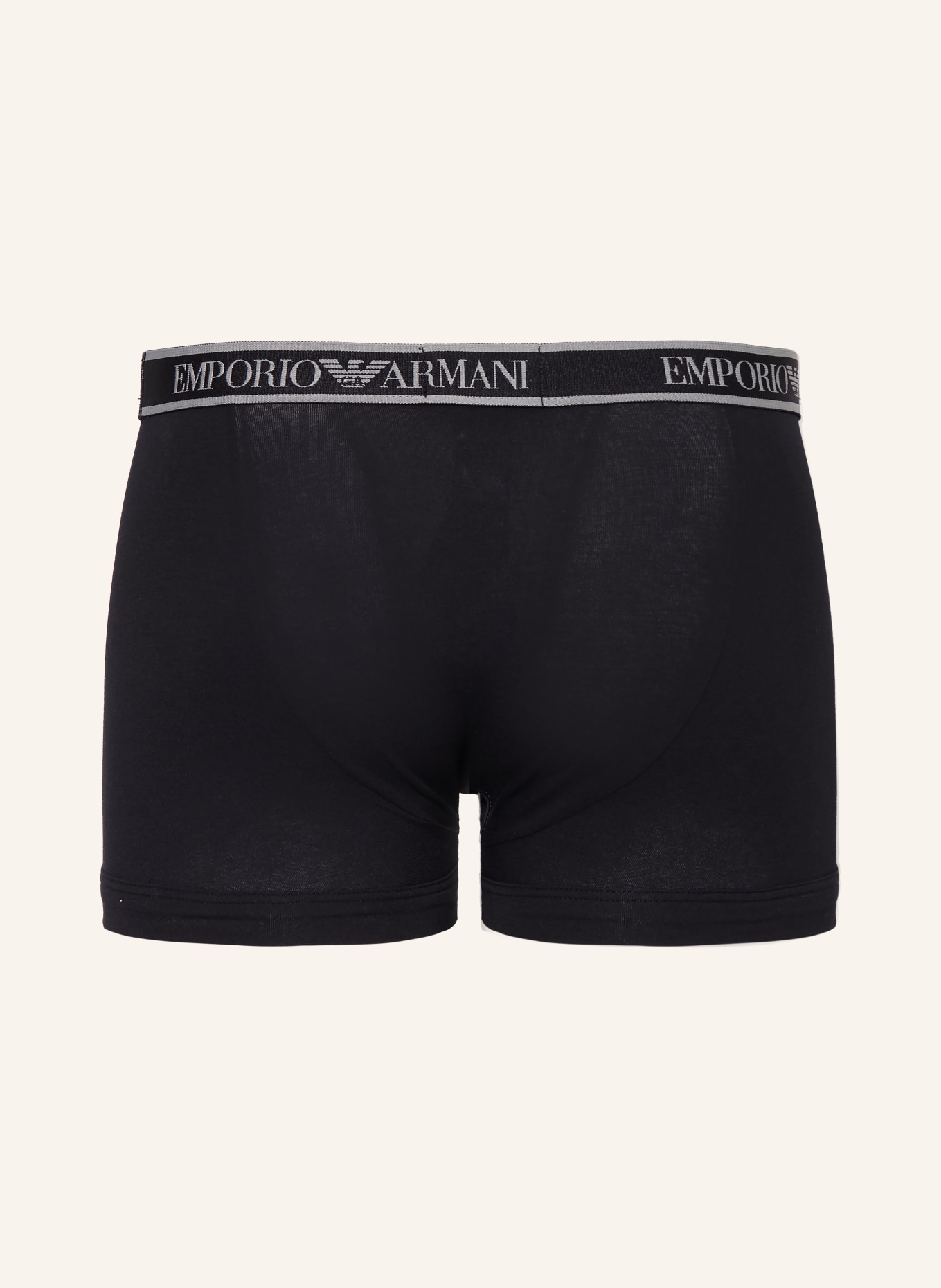 EMPORIO ARMANI 3er-Pack Boxershorts: SCHWARZ / GRAU