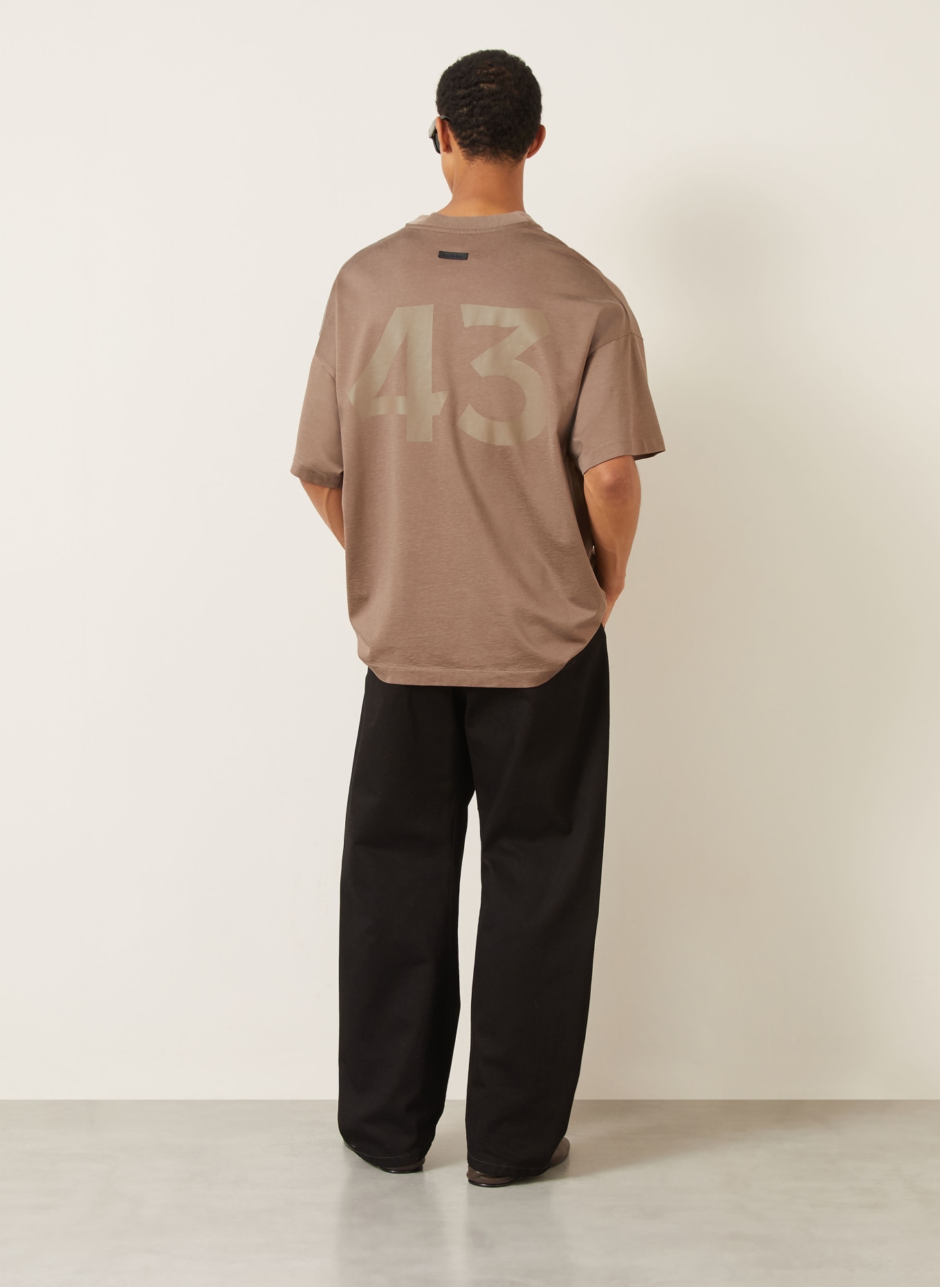 FEAR OF GOD Oversized shirt: BROWN