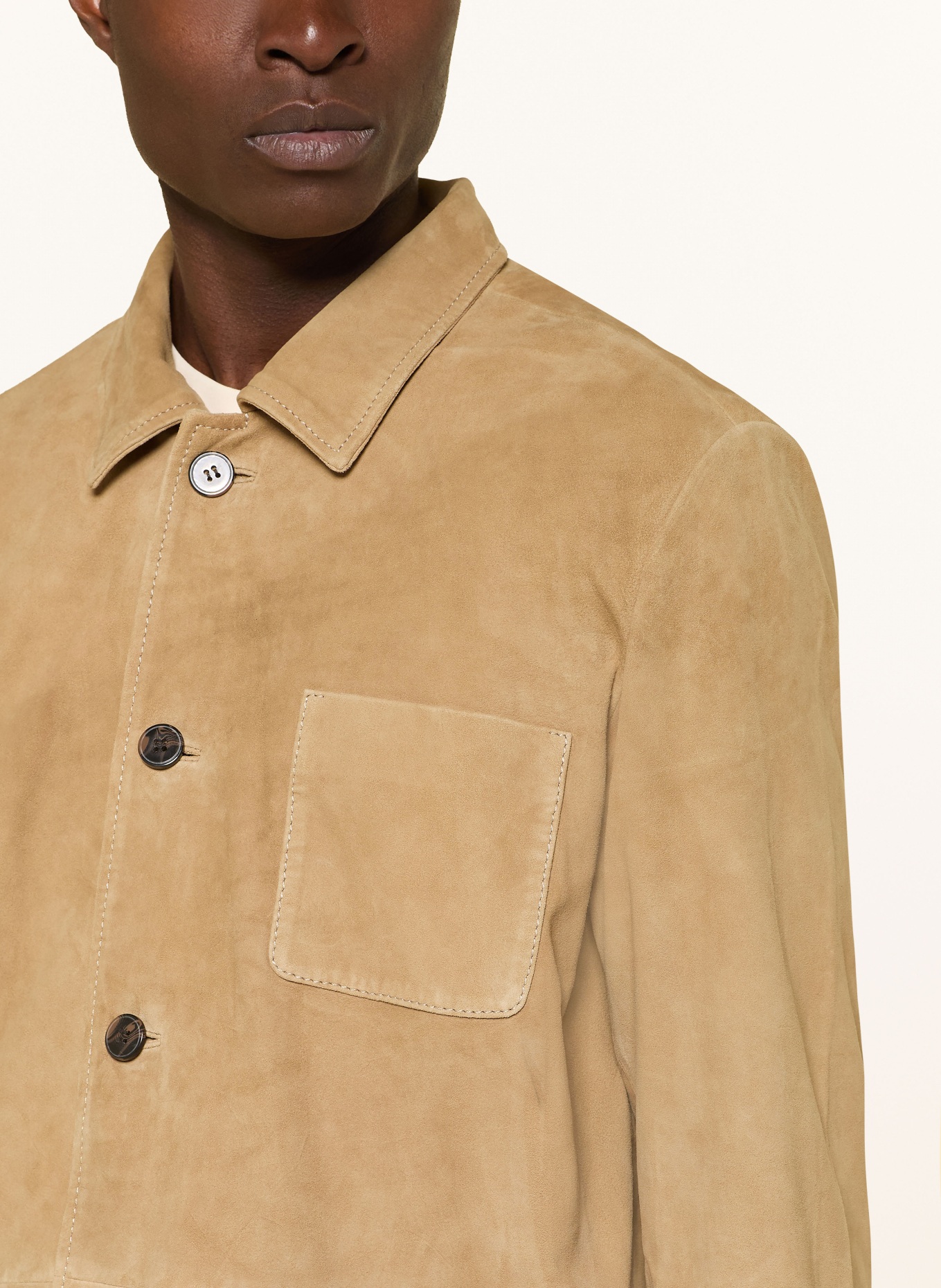 MOS MOSH Gallery Lederjacke MMGCONOR: CAMEL