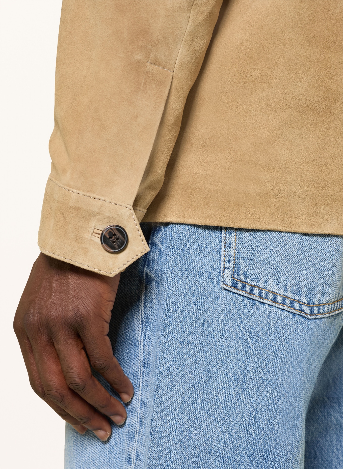 MOS MOSH Gallery Lederjacke MMGCONOR: CAMEL