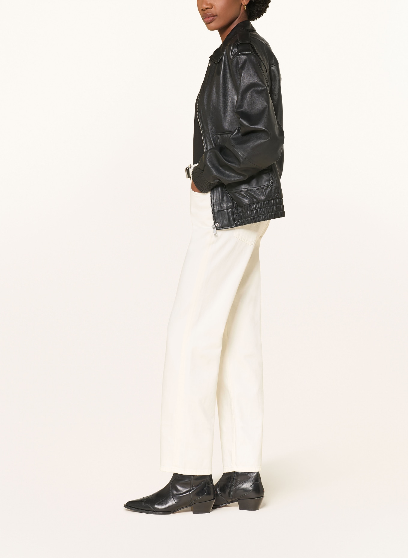 AG Jeans Straight-leg jeans BRINLEY: MARS MARSHMALLOW