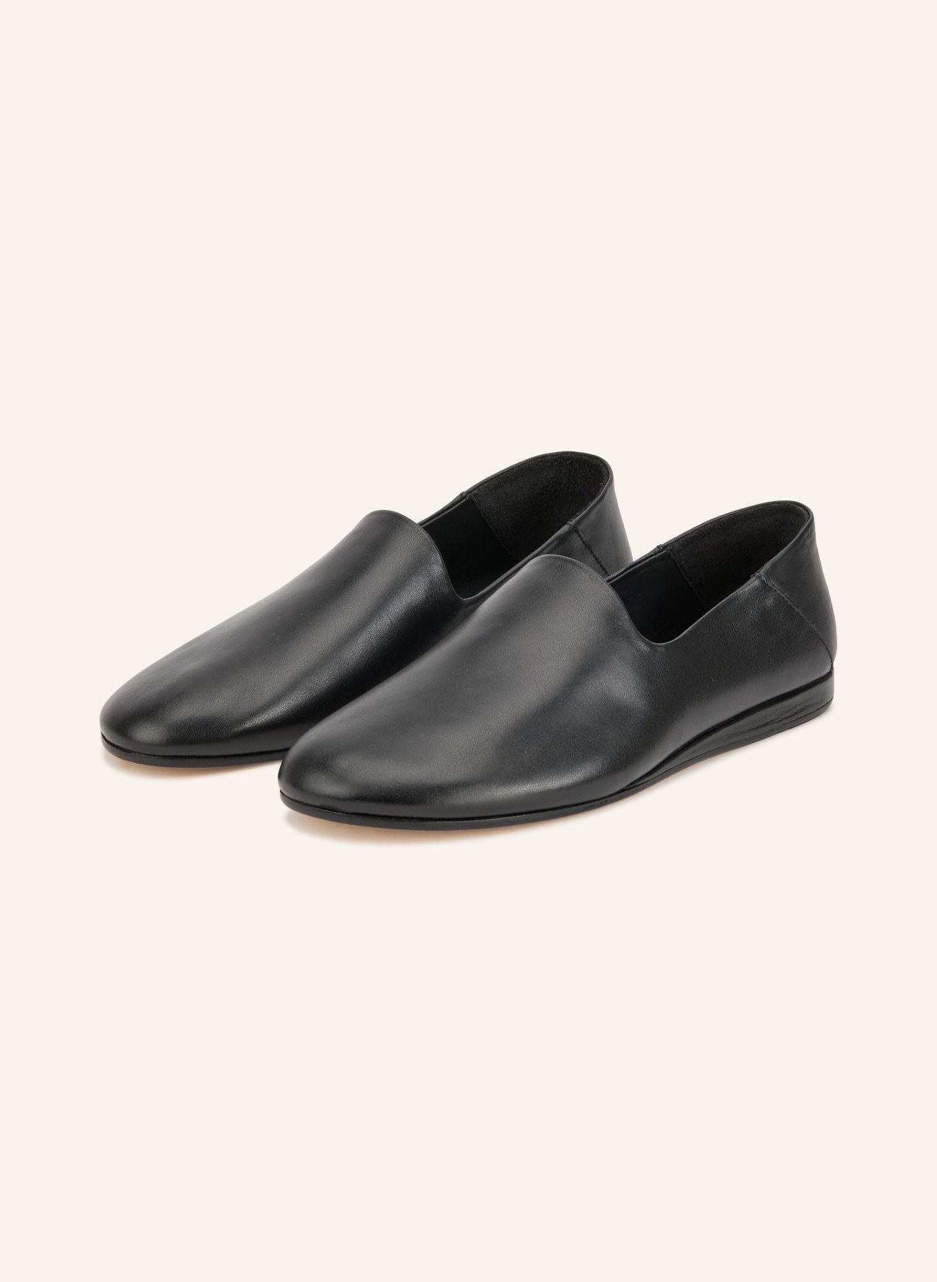 JACQUEMUS Mocassins LES PANTOUFLES avec découpes: NOIR