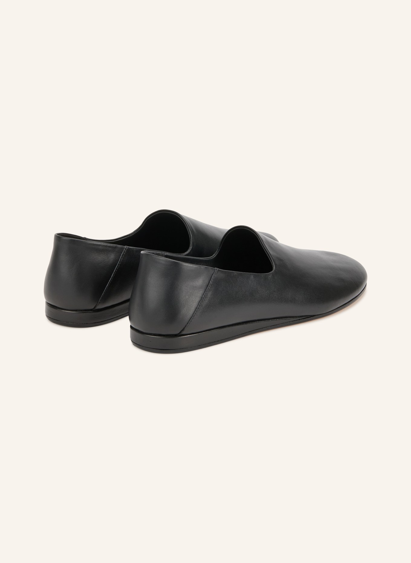 JACQUEMUS Mocassins LES PANTOUFLES avec découpes: NOIR