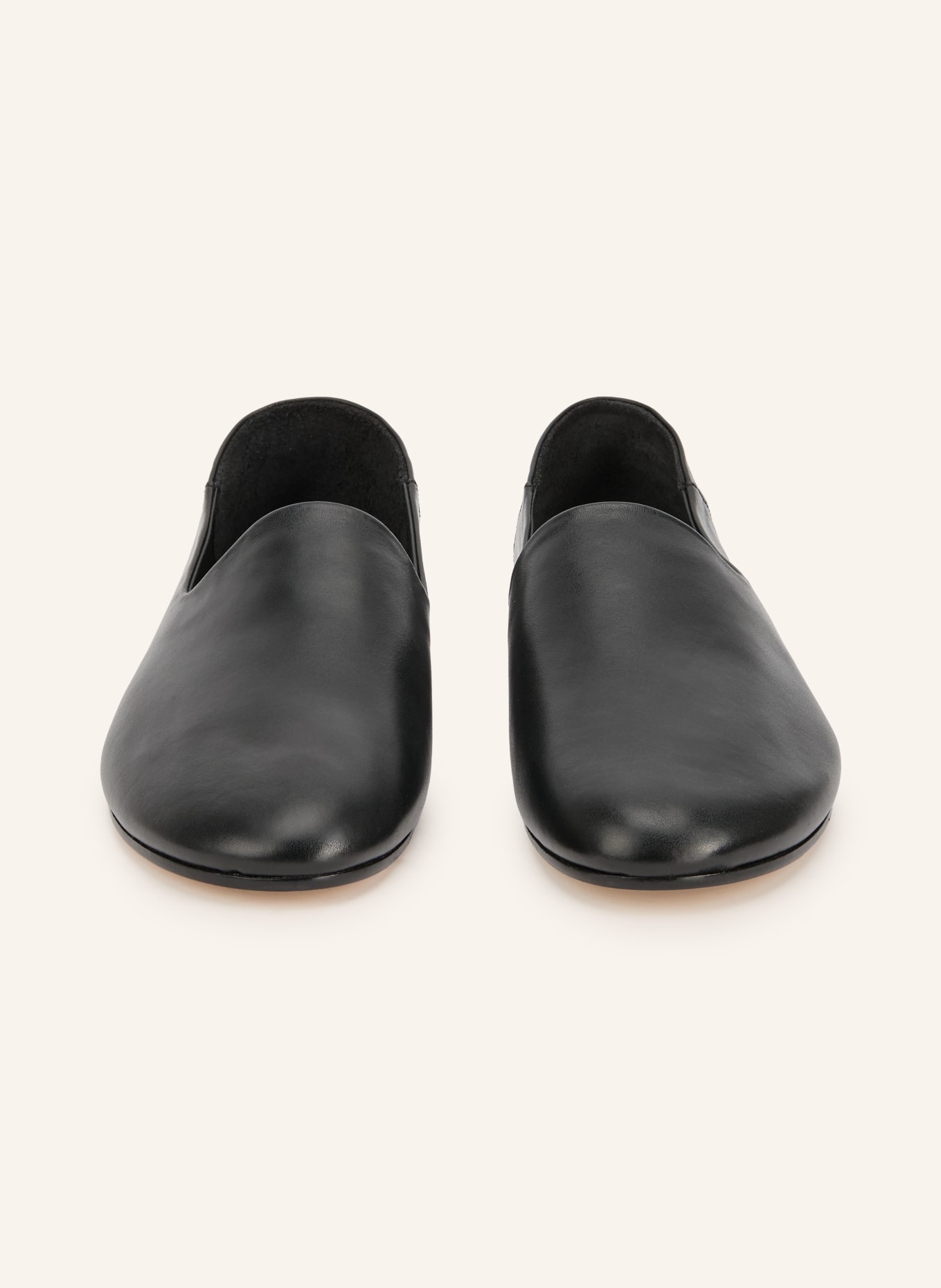 JACQUEMUS Mocassins LES PANTOUFLES avec découpes: NOIR
