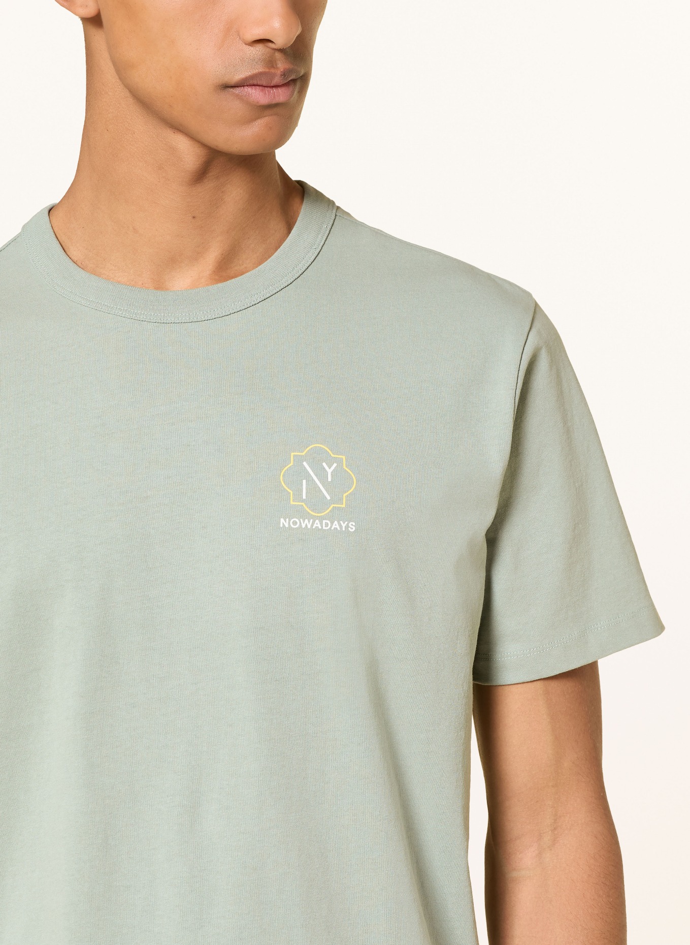 NOWADAYS T-Shirt THE RIAD: HELLGRÜN