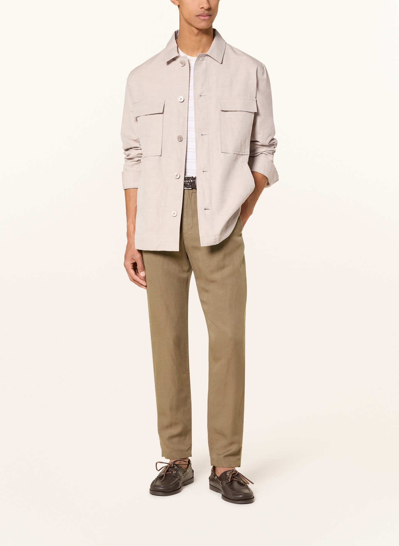 MAERZ MUENCHEN Overshirt: BEIGE