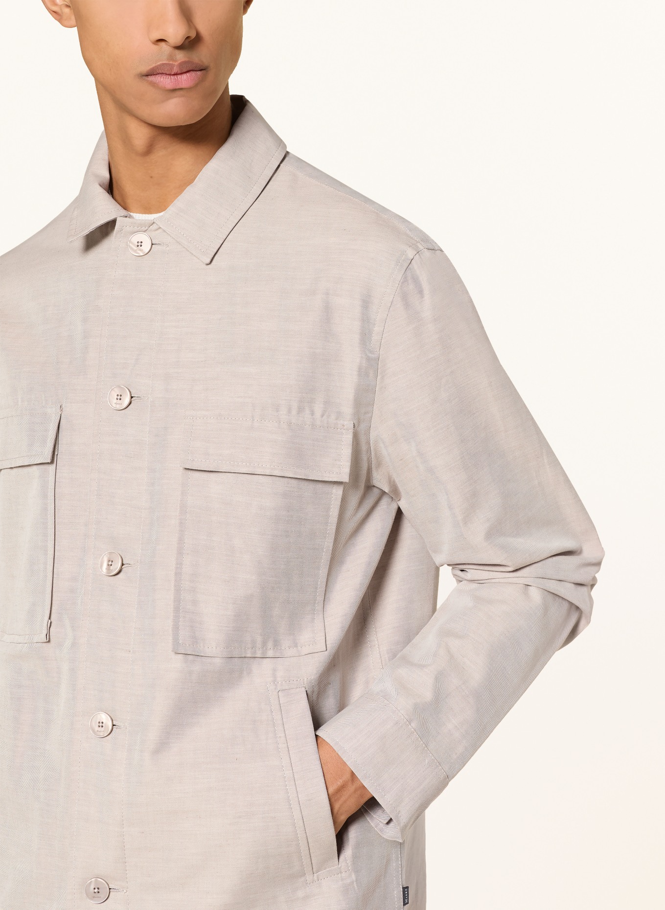 MAERZ MUENCHEN Overshirt: BEIGE