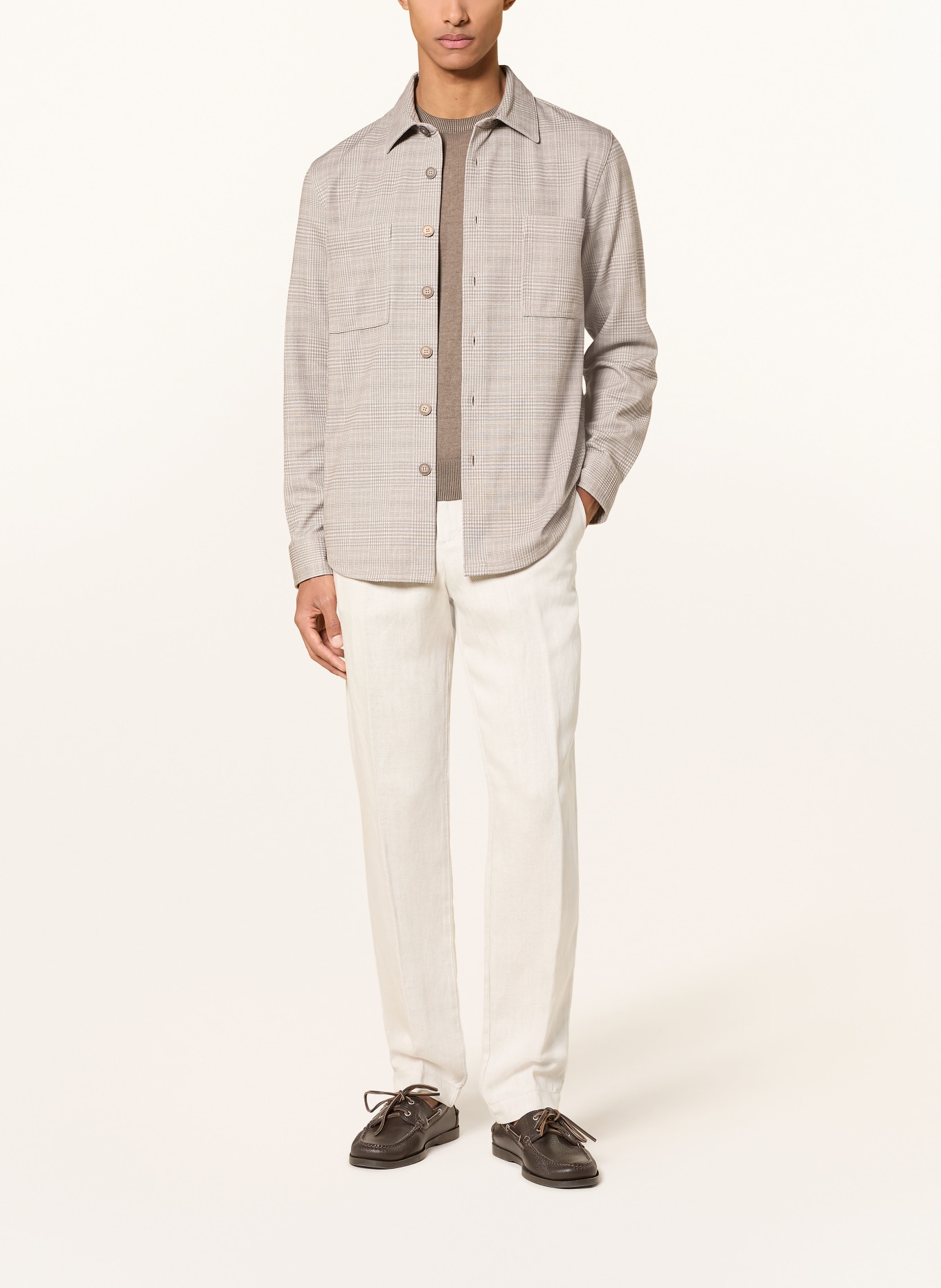 MAERZ MUENCHEN Overshirt: BEIGE / ECRU