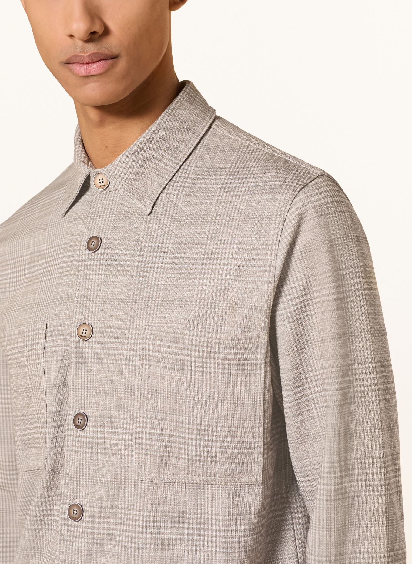 MAERZ MUENCHEN Overshirt: BEIGE / ECRU