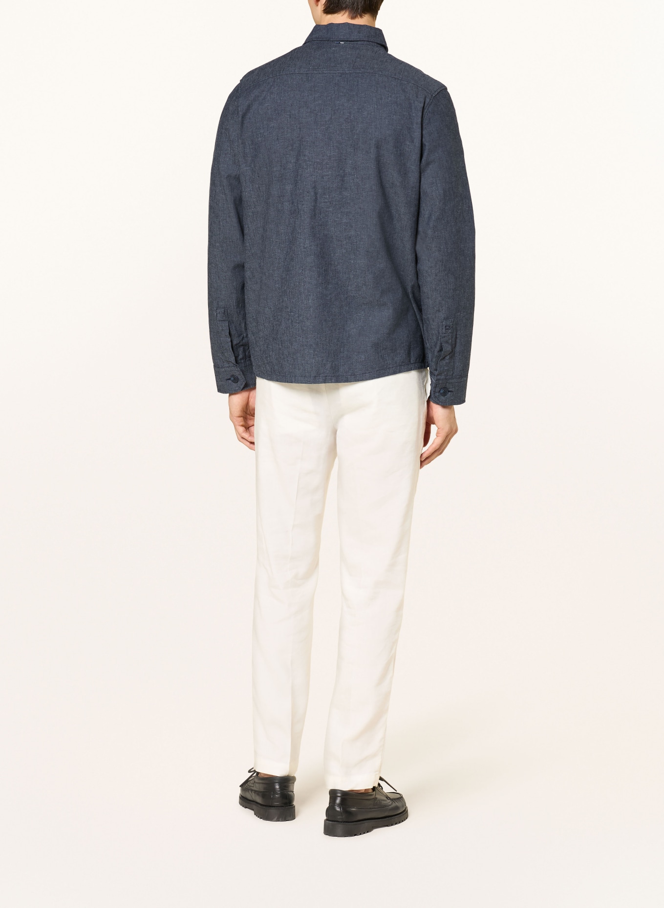 OLYMP Overshirt Regular Fit: DUNKELBLAU