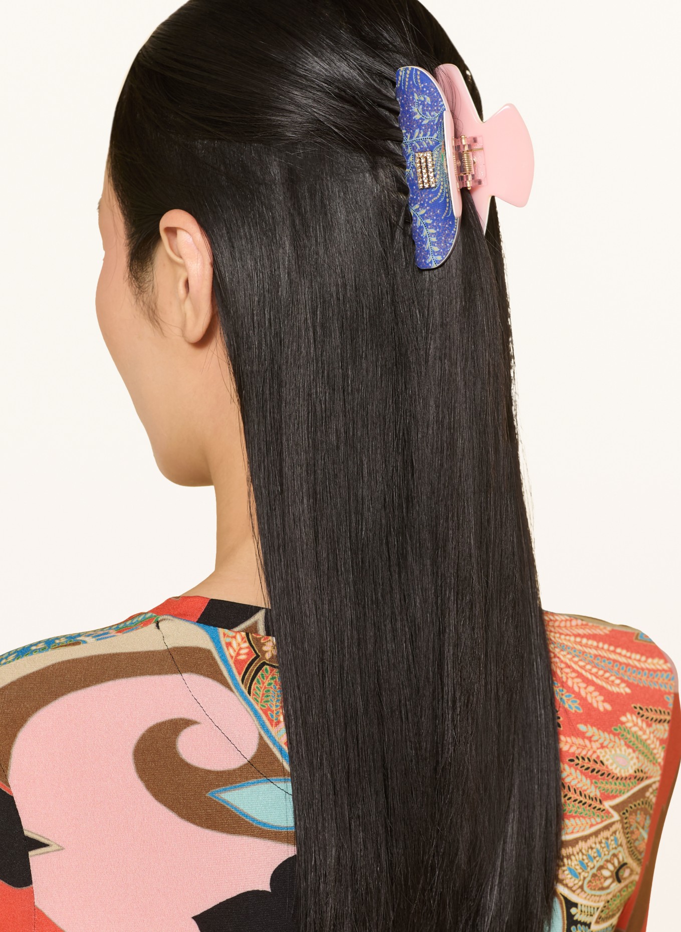 ETRO Haarclip met sierstenen: PAARS / CRÈME