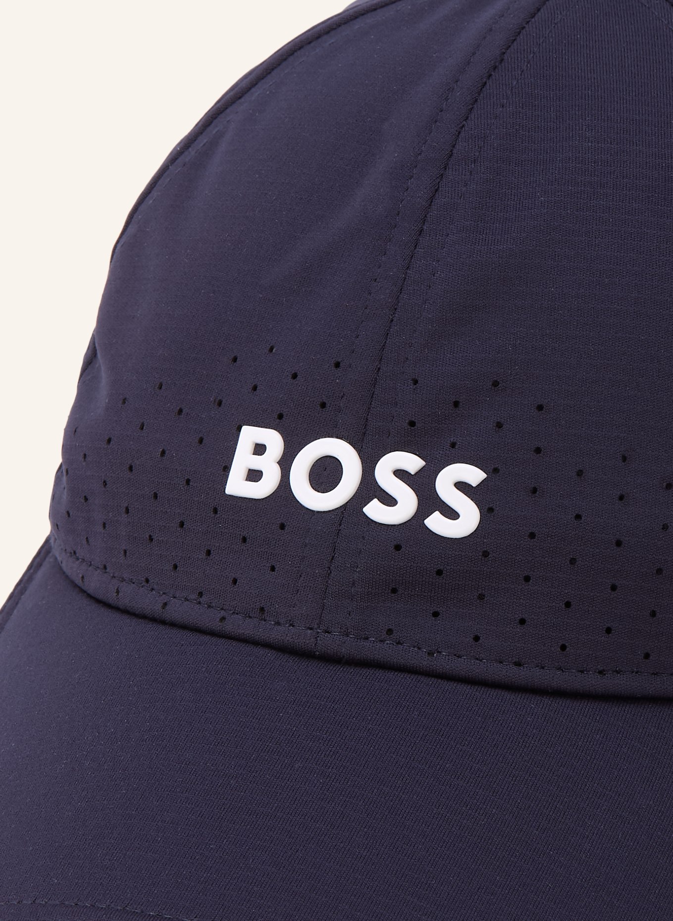 BOSS Czapka LACH: GRANATOWY / BIAŁY