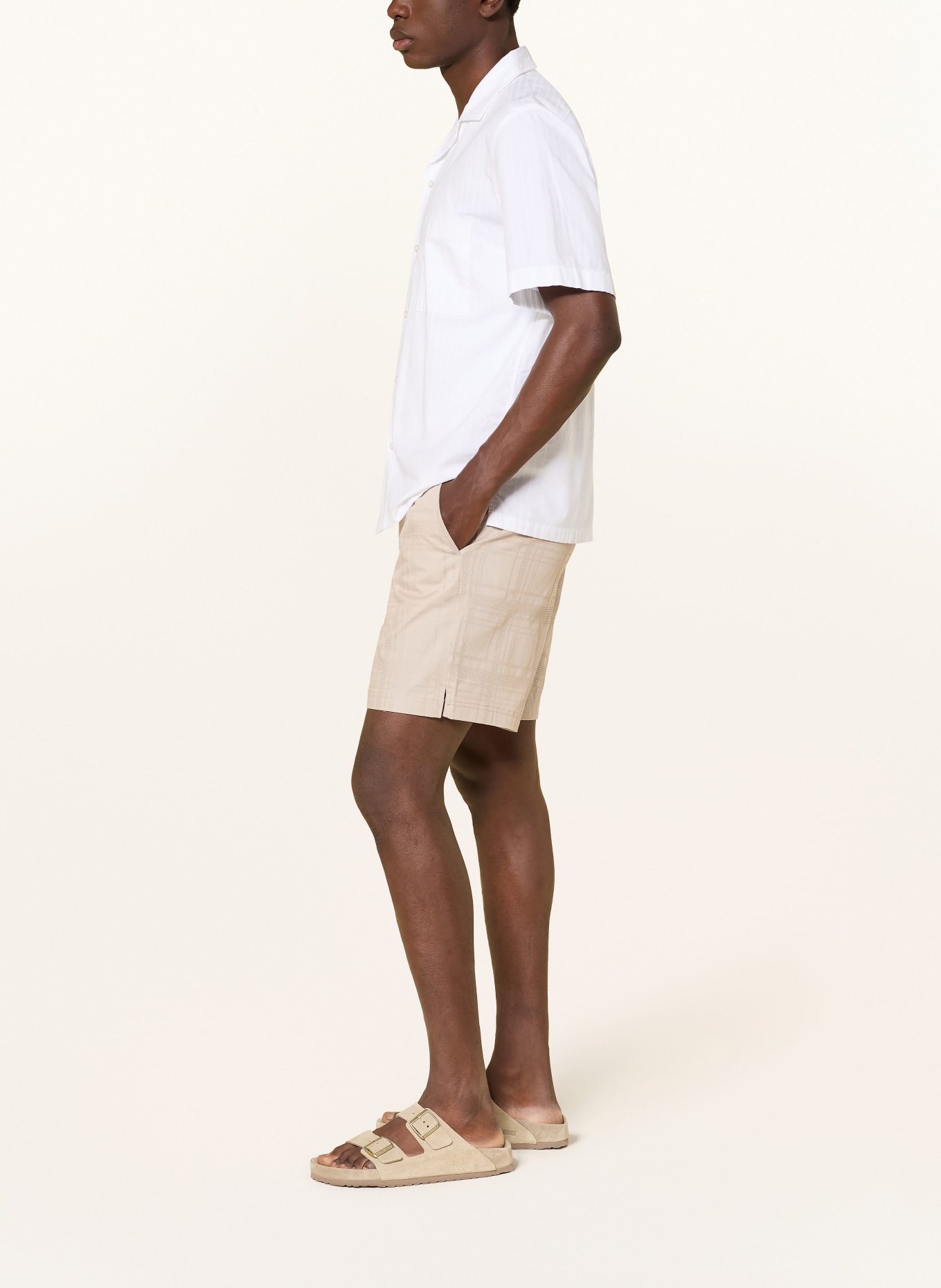 BOSS Shorts SANDREW Tapered Fit: BEIGE
