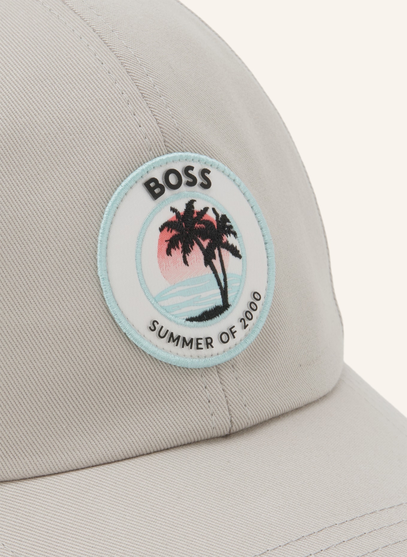 BOSS DERREL Cap: LIGHT GRAY