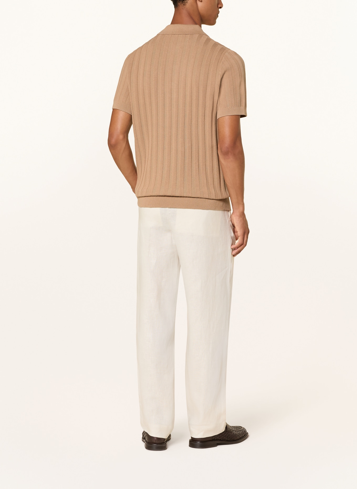 STRELLSON Polo en maille ROBAS: BEIGE