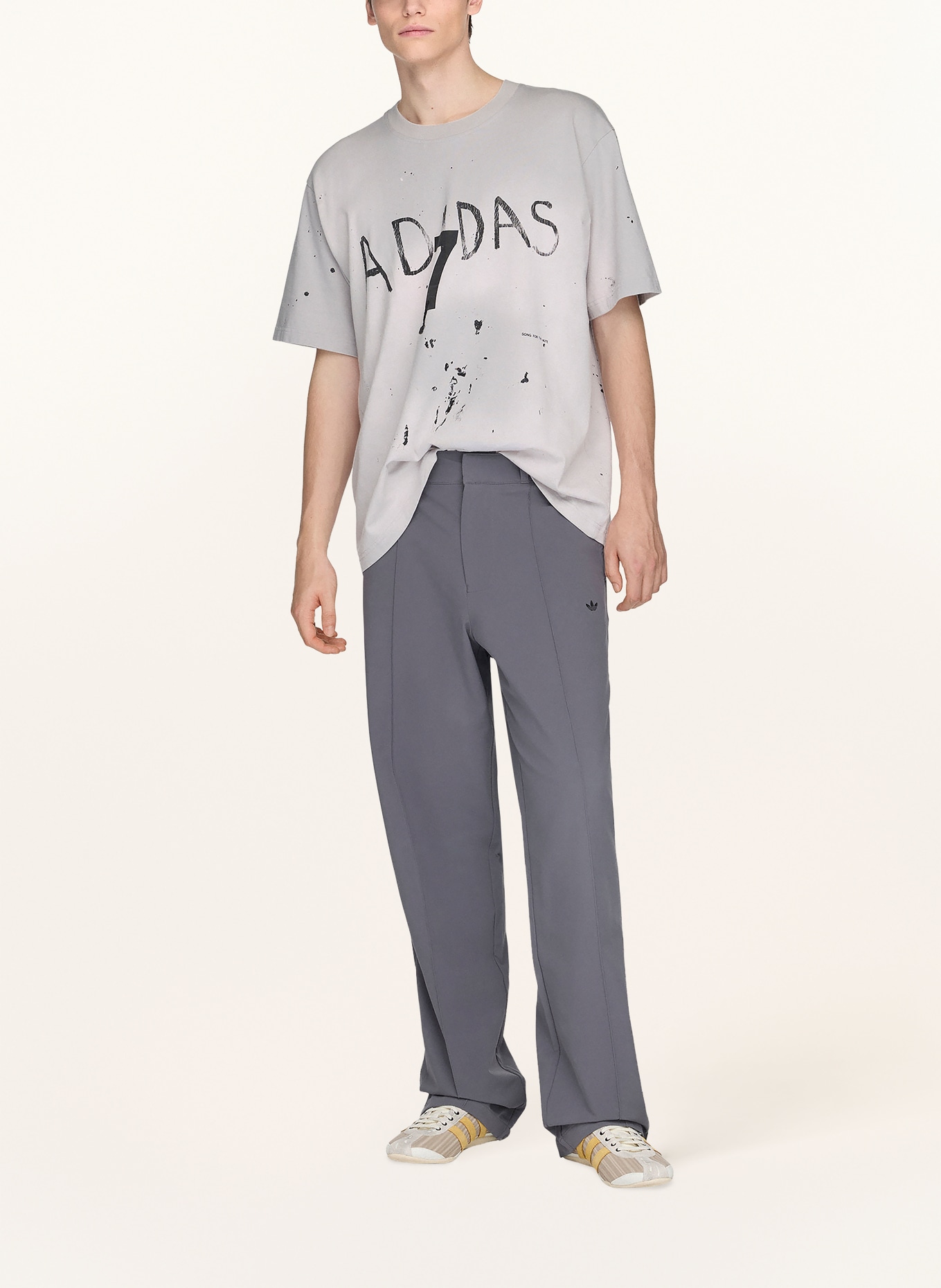 adidas Originals T-shirt SFTM007: LICHTGRIJS / GRIJS / ZWART
