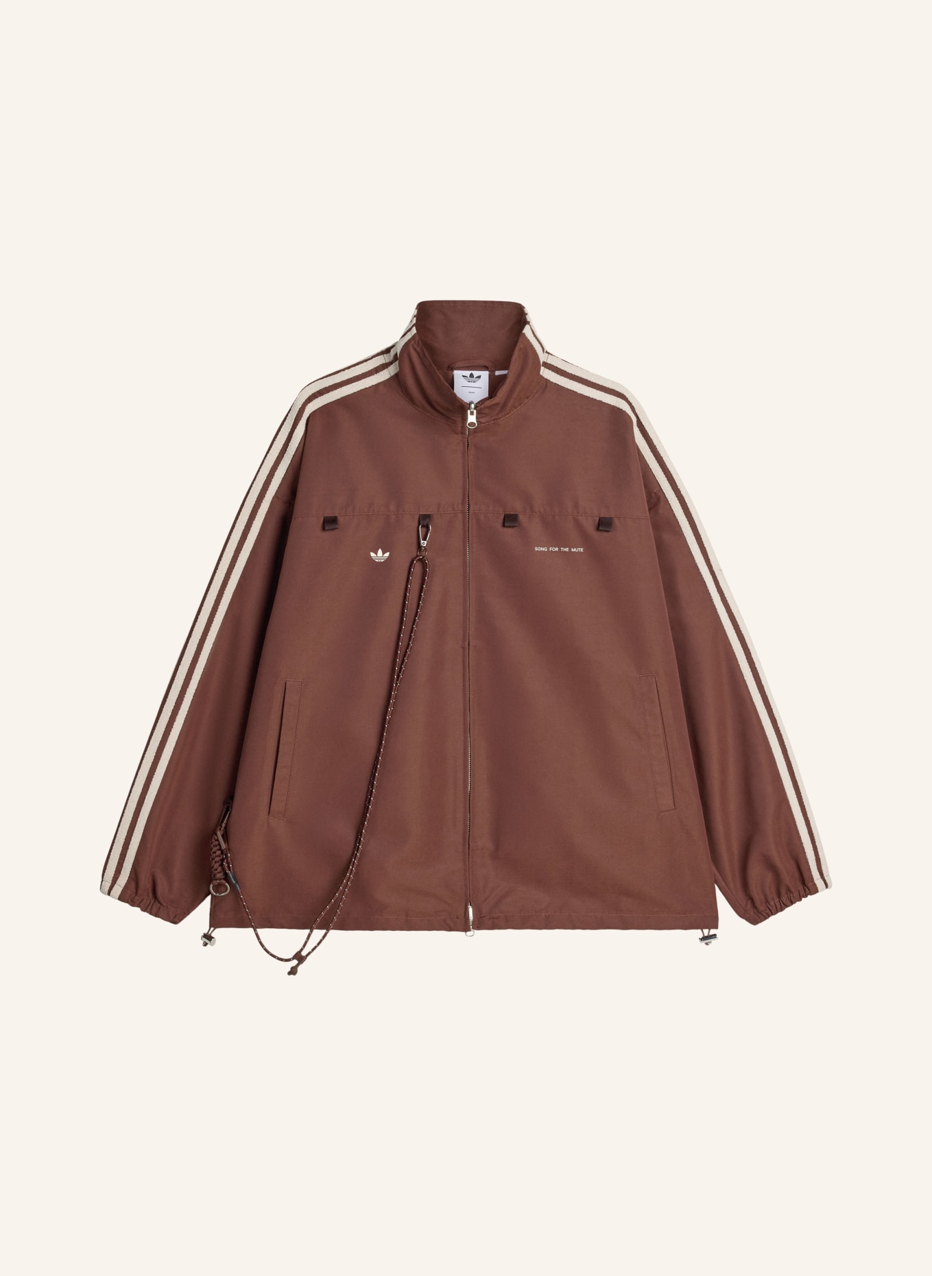 adidas Originals Jacke SFTM007: DUNKELBRAUN / CREME / GELB