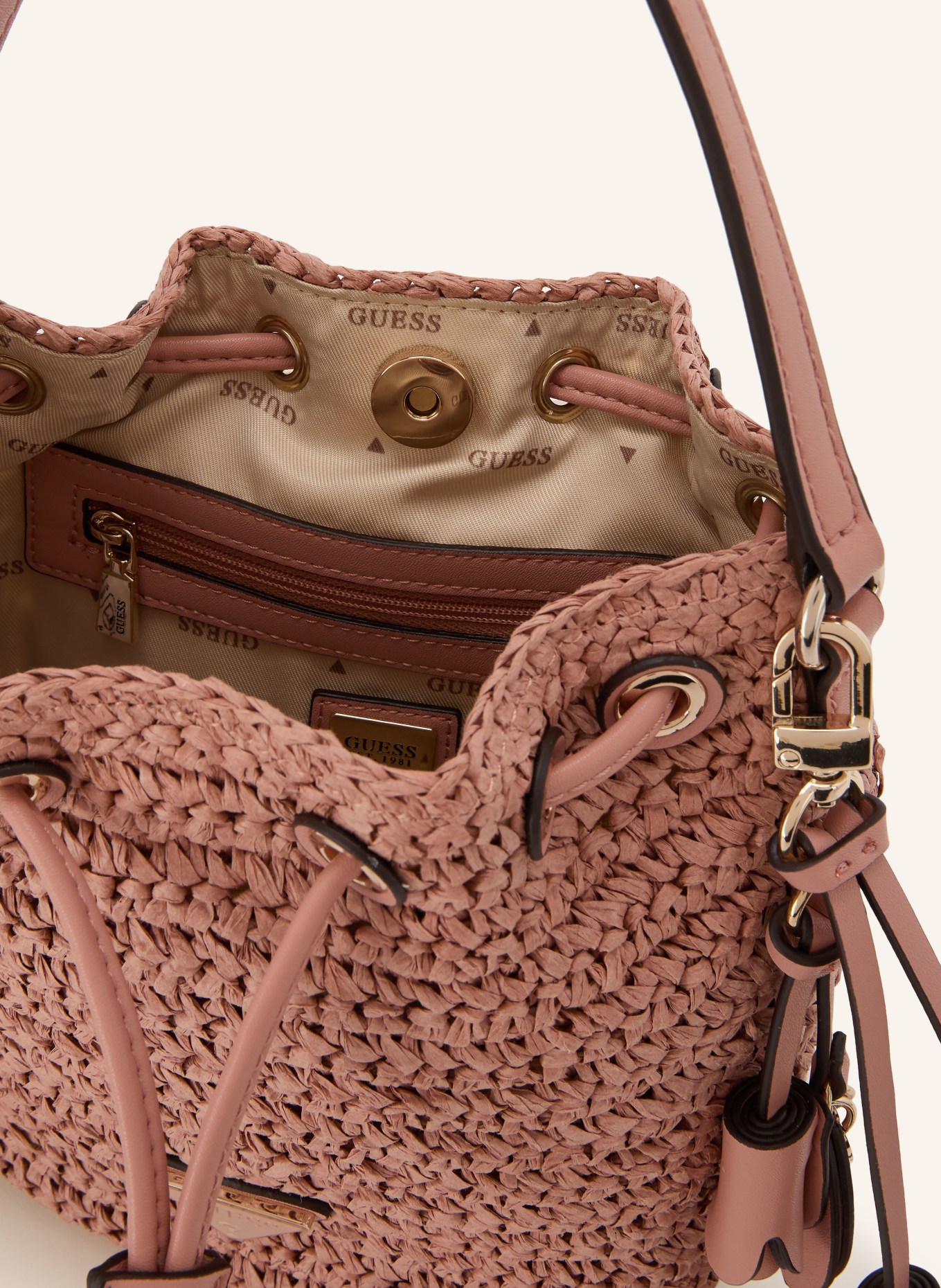 GUESS Beuteltasche OFELIA: ROSÉ