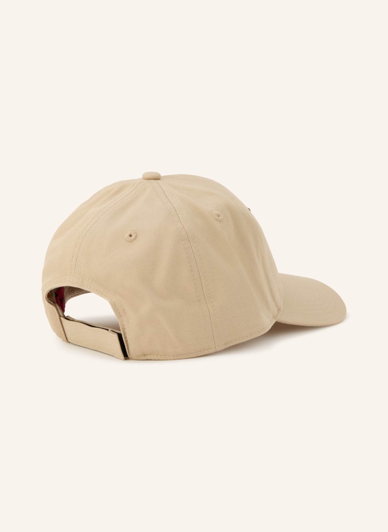 HUGO Cap JUDE: BEIGE / ROT