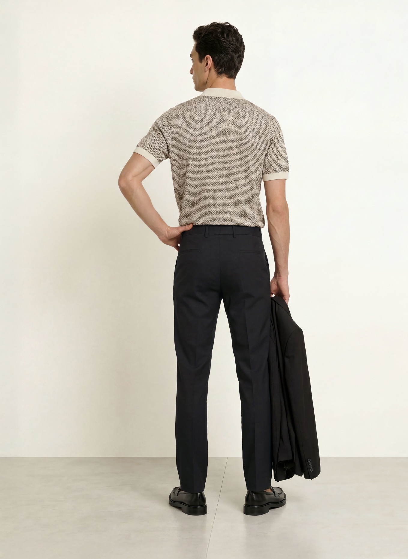 STRELLSON Pantalon de costume TOMEO coupe classique en lin: 001 Black 001