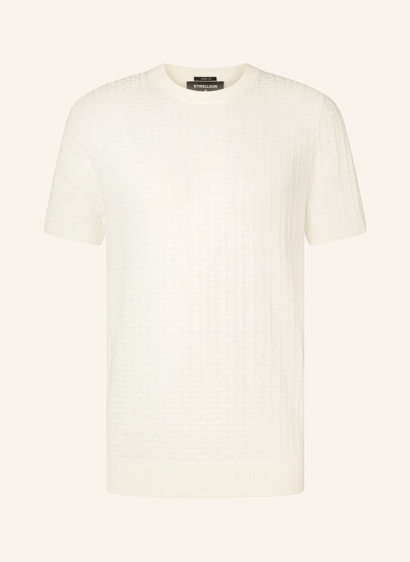 STRELLSON ROBAS Knit Shirt: WHITE