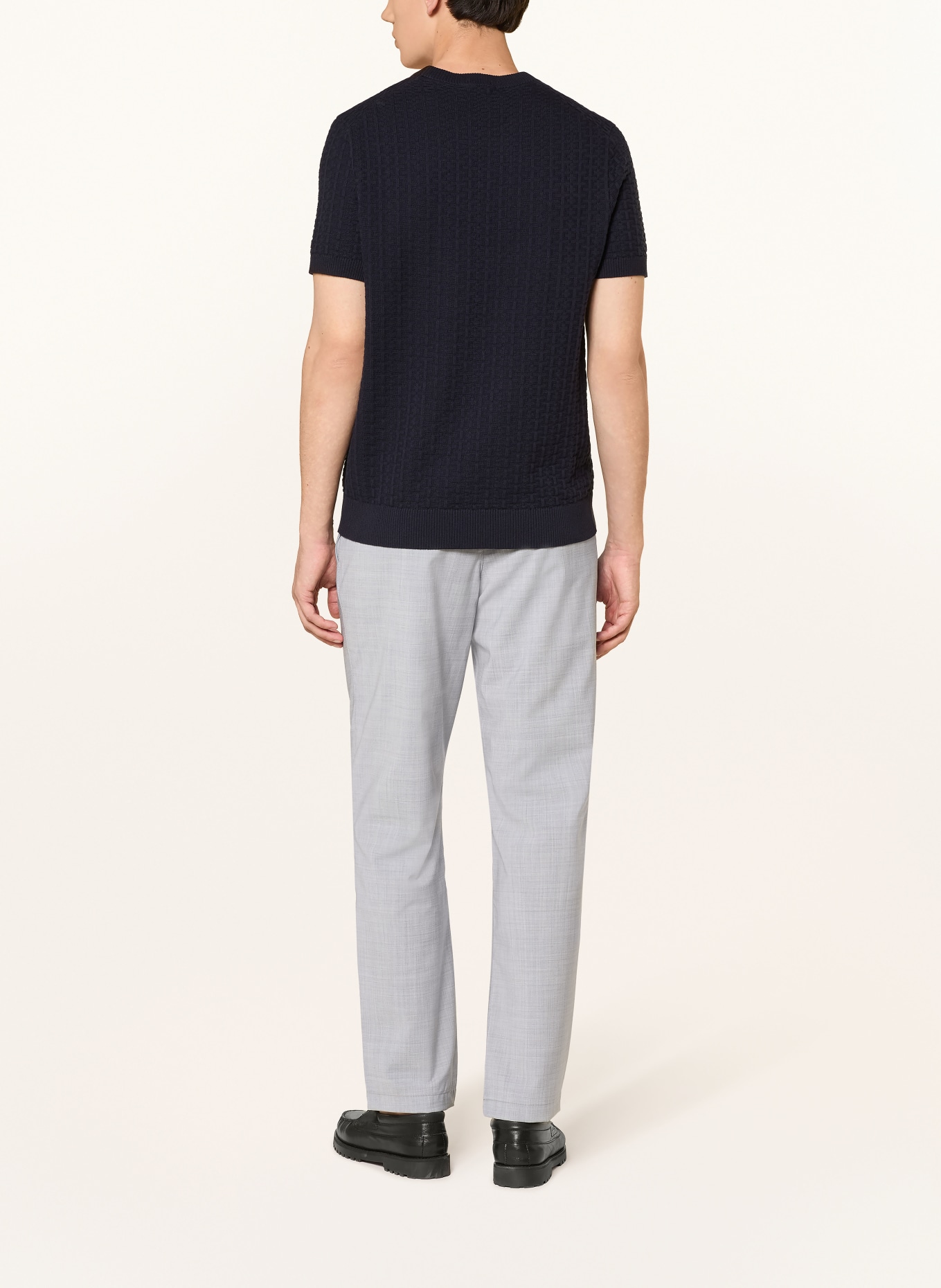 STRELLSON Strickshirt ROBAS: DUNKELBLAU