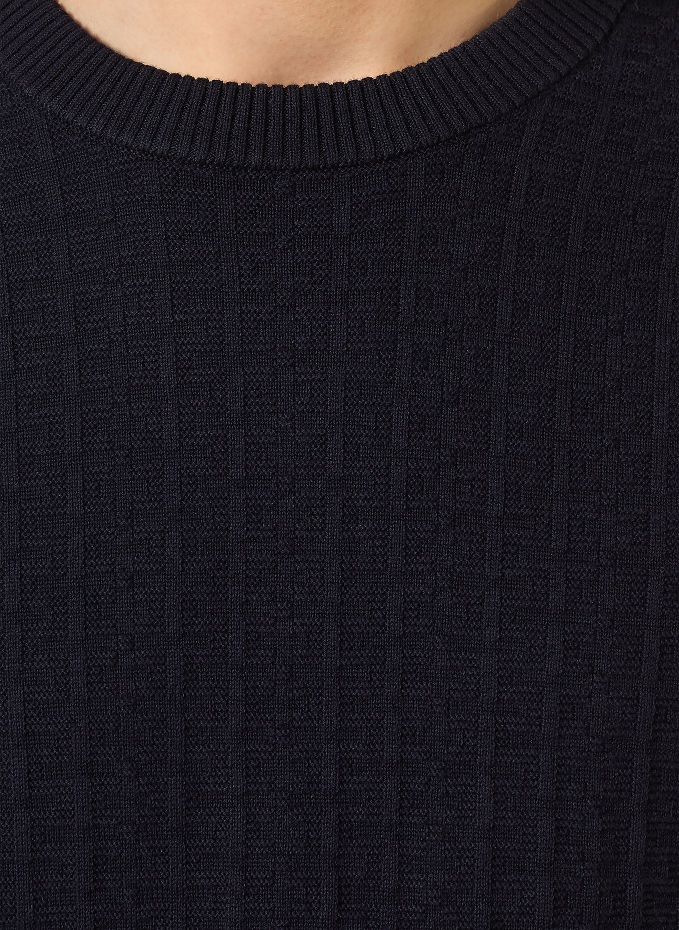STRELLSON Strickshirt ROBAS: DUNKELBLAU